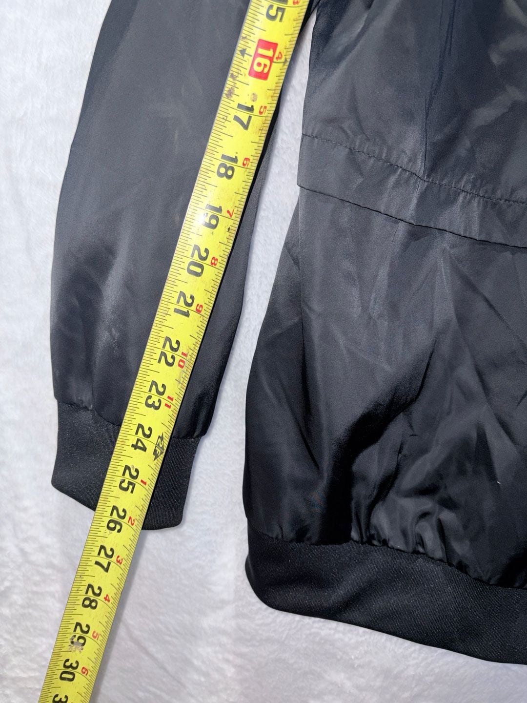 Adidas Jacket Size M Black Track Windbreaker Full Zip 9