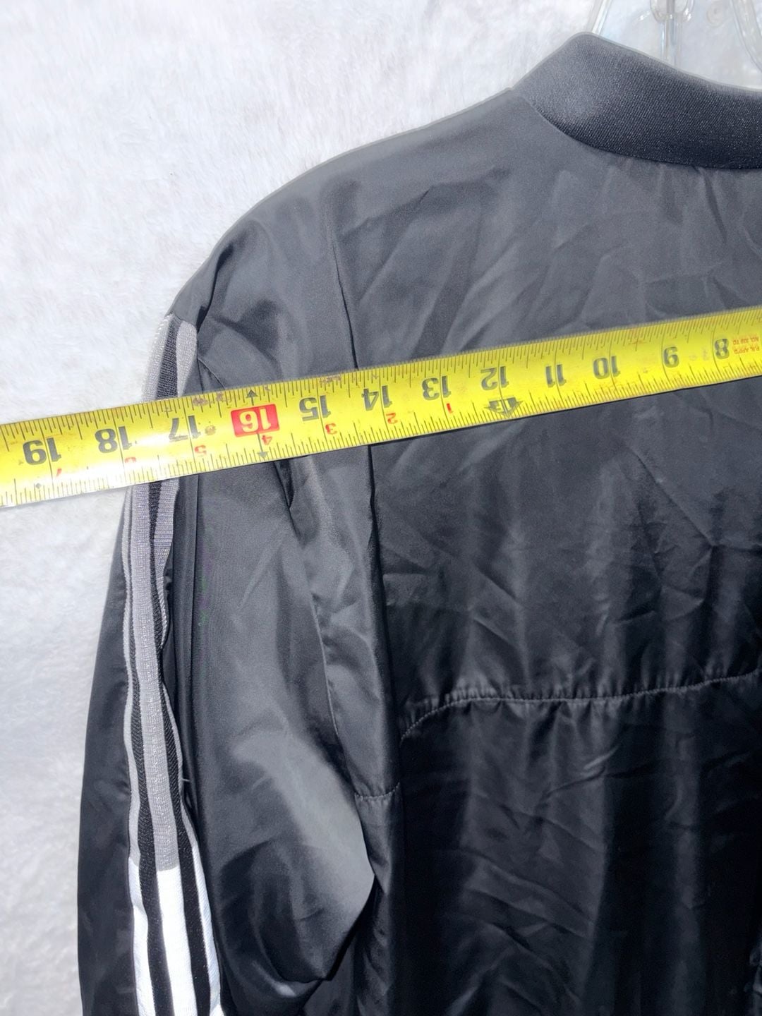 Adidas Jacket Size M Black Track Windbreaker Full Zip 10