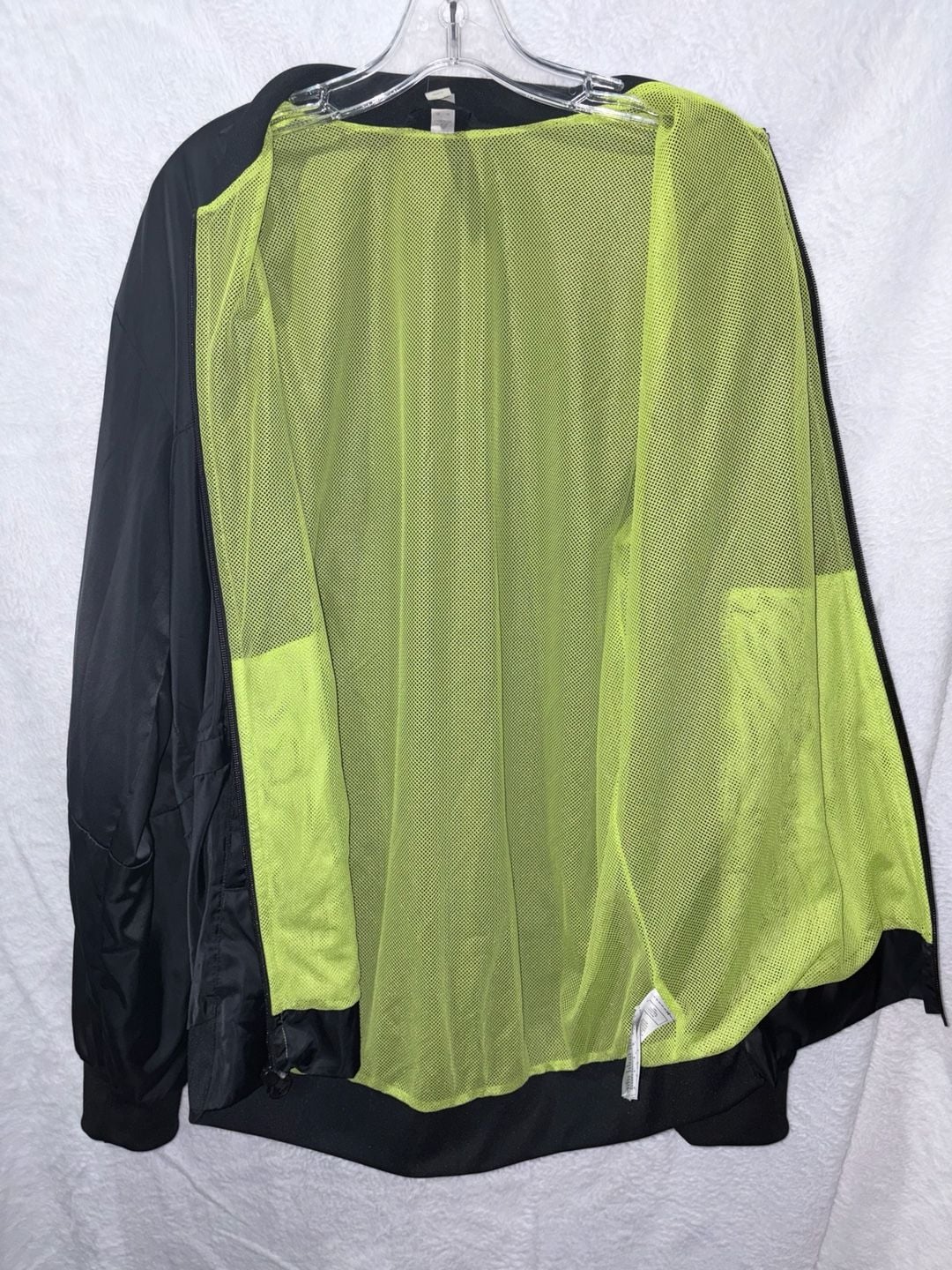 Adidas Jacket Size M Black Track Windbreaker Full Zip 11