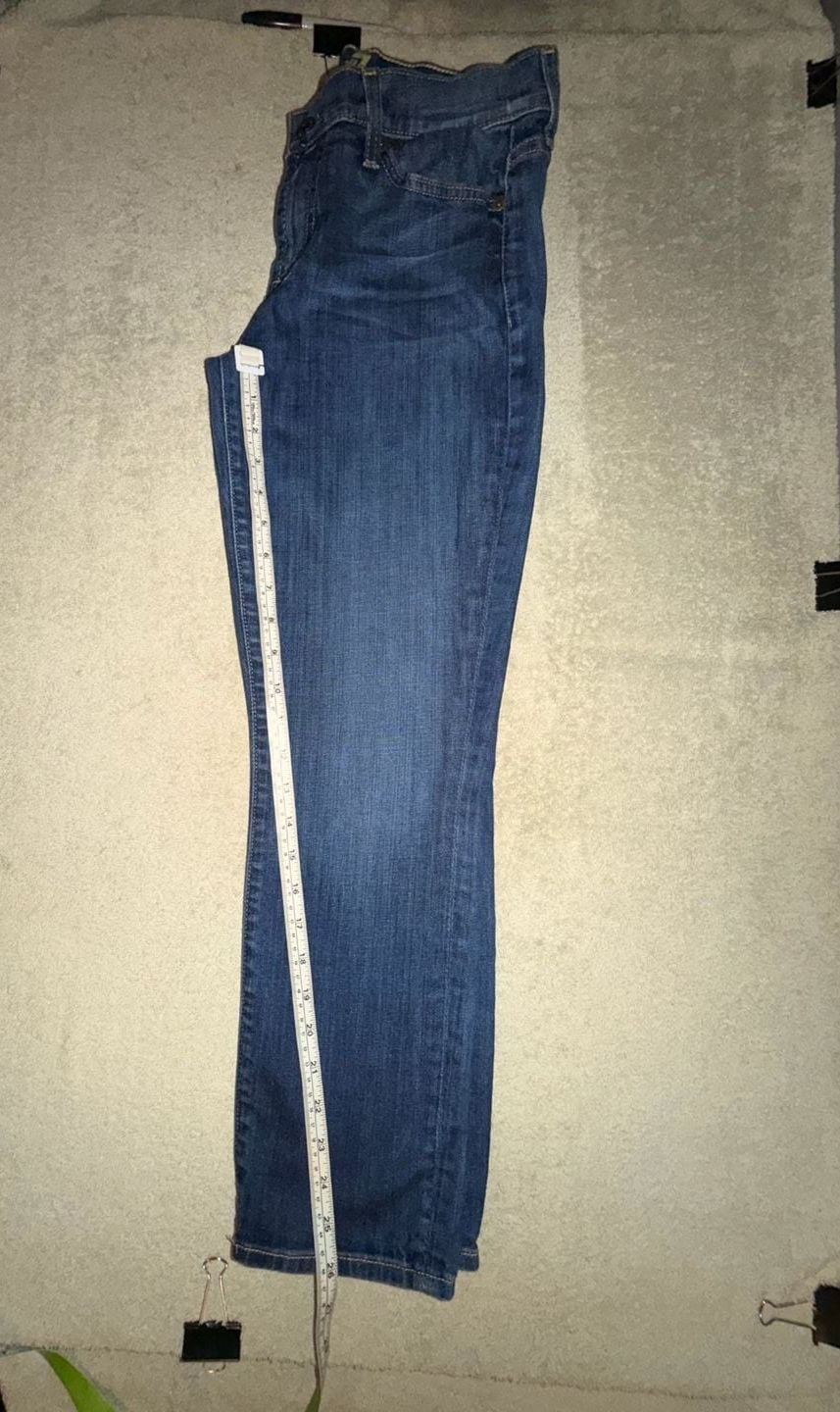 7 For All Mankind The Skinny Crop & Roll Jeans Size 29 10
