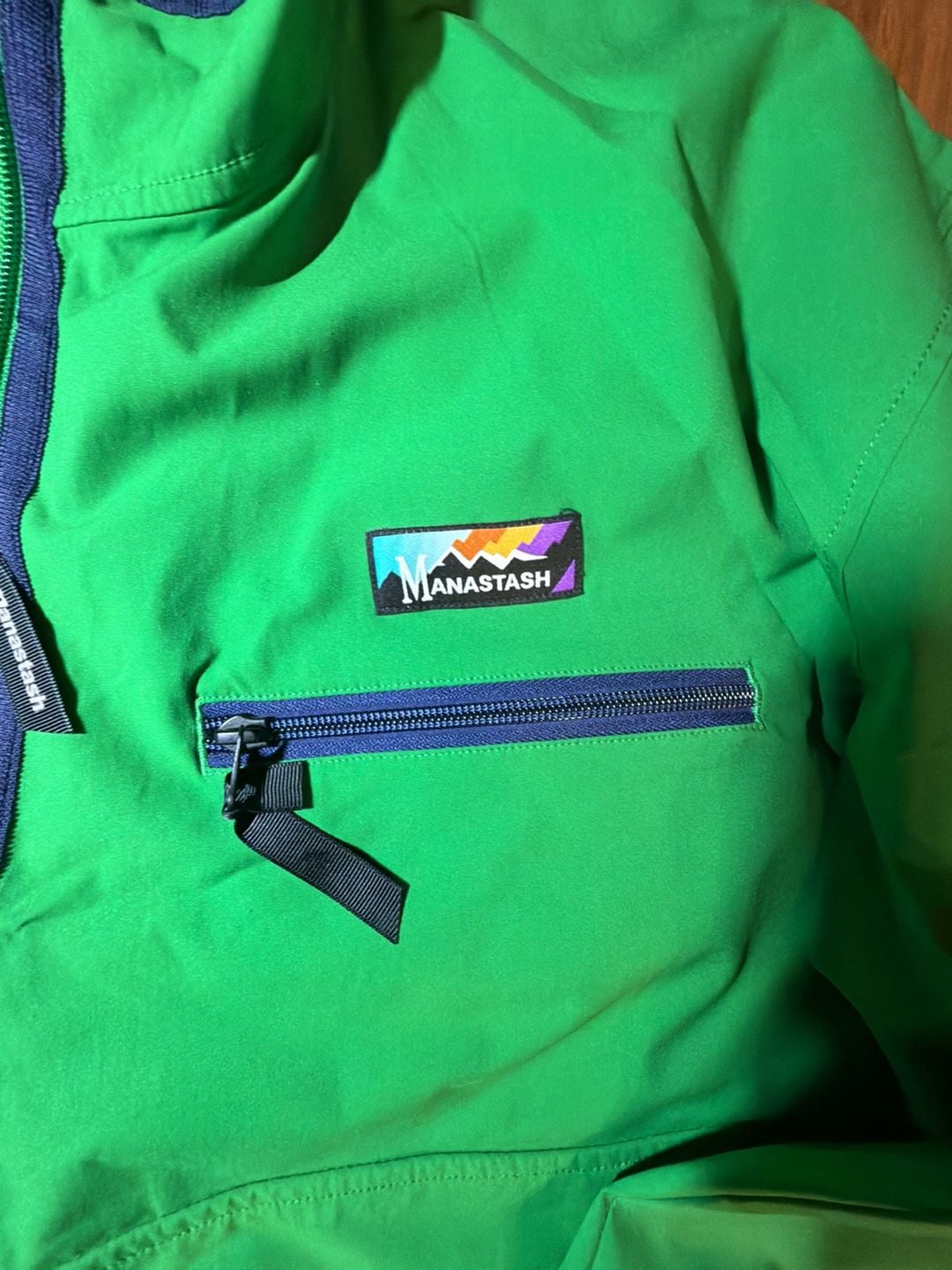 Manastash Anorak Jacket Size Usa M / Jpn L Green Half Zip Pullover 4