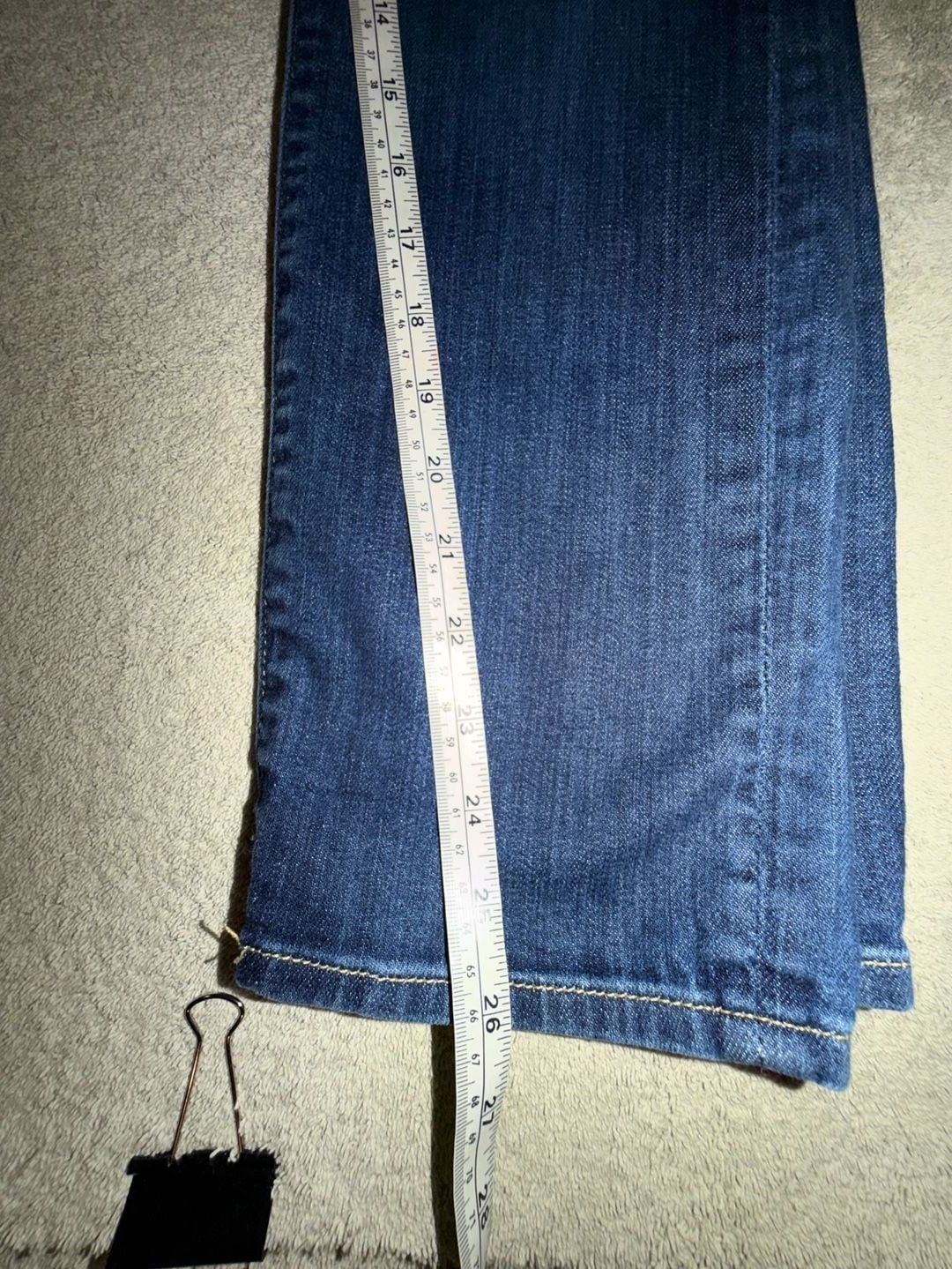 7 For All Mankind The Skinny Crop & Roll Jeans Size 29 11