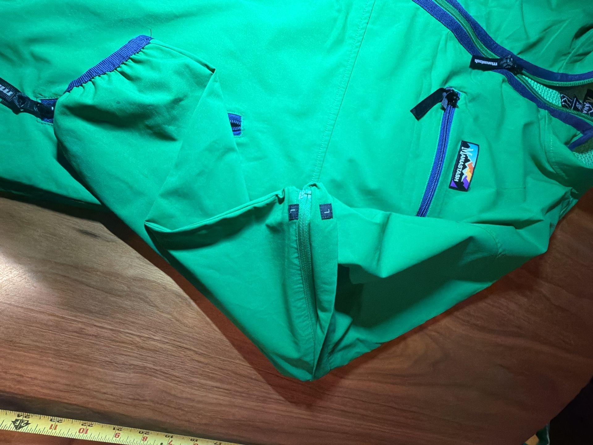 Manastash Anorak Jacket Size Usa M / Jpn L Green Half Zip Pullover 5