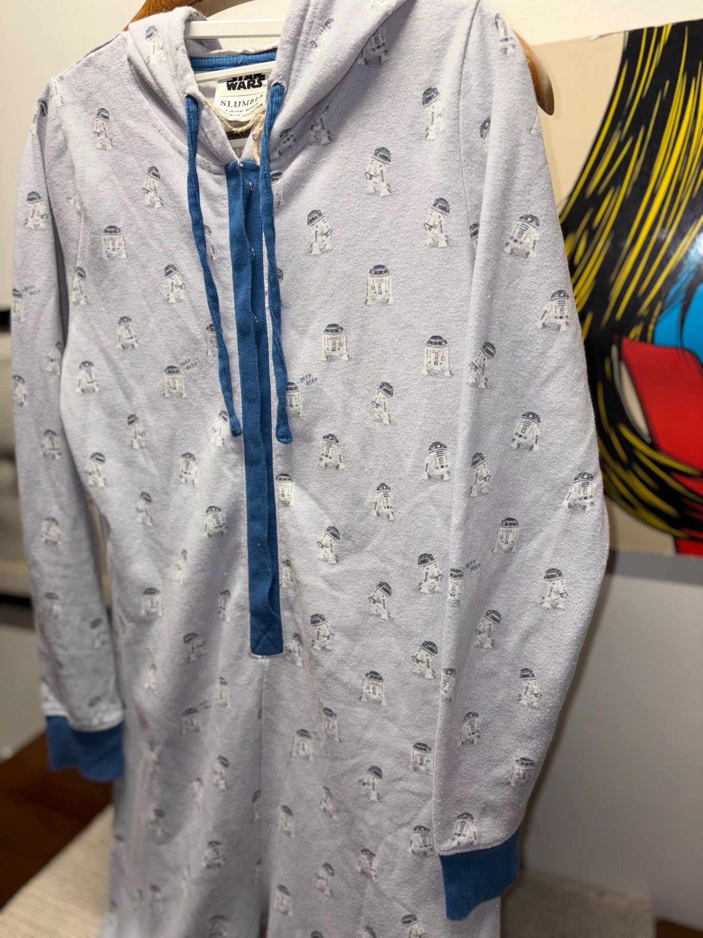 Star Wars Slumber R2D2 Suit Size M Gray Pajamas 4