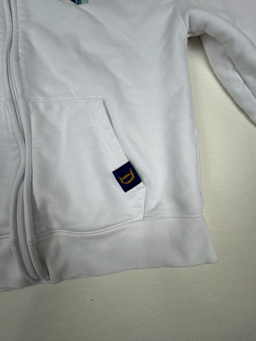 Disney Disneyland Resort Hoodie Size S White Castle Zip-Up Sweatshirt 6