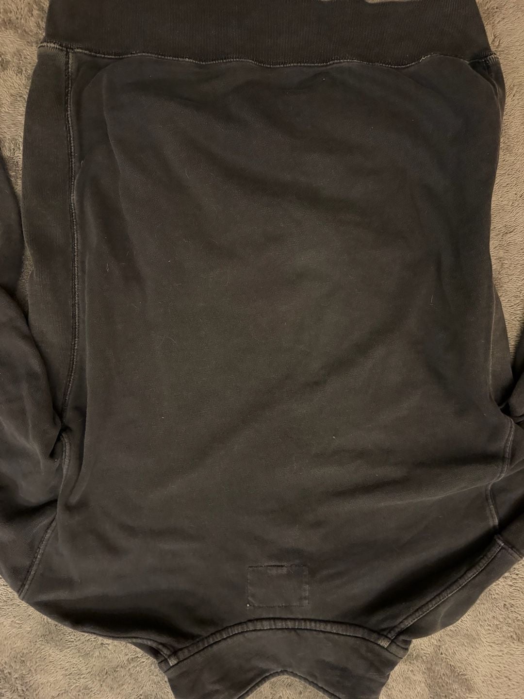 Distressed American Eagle Outfitters VINTAGE TAG Henley Sweatshirt Size L Black 10