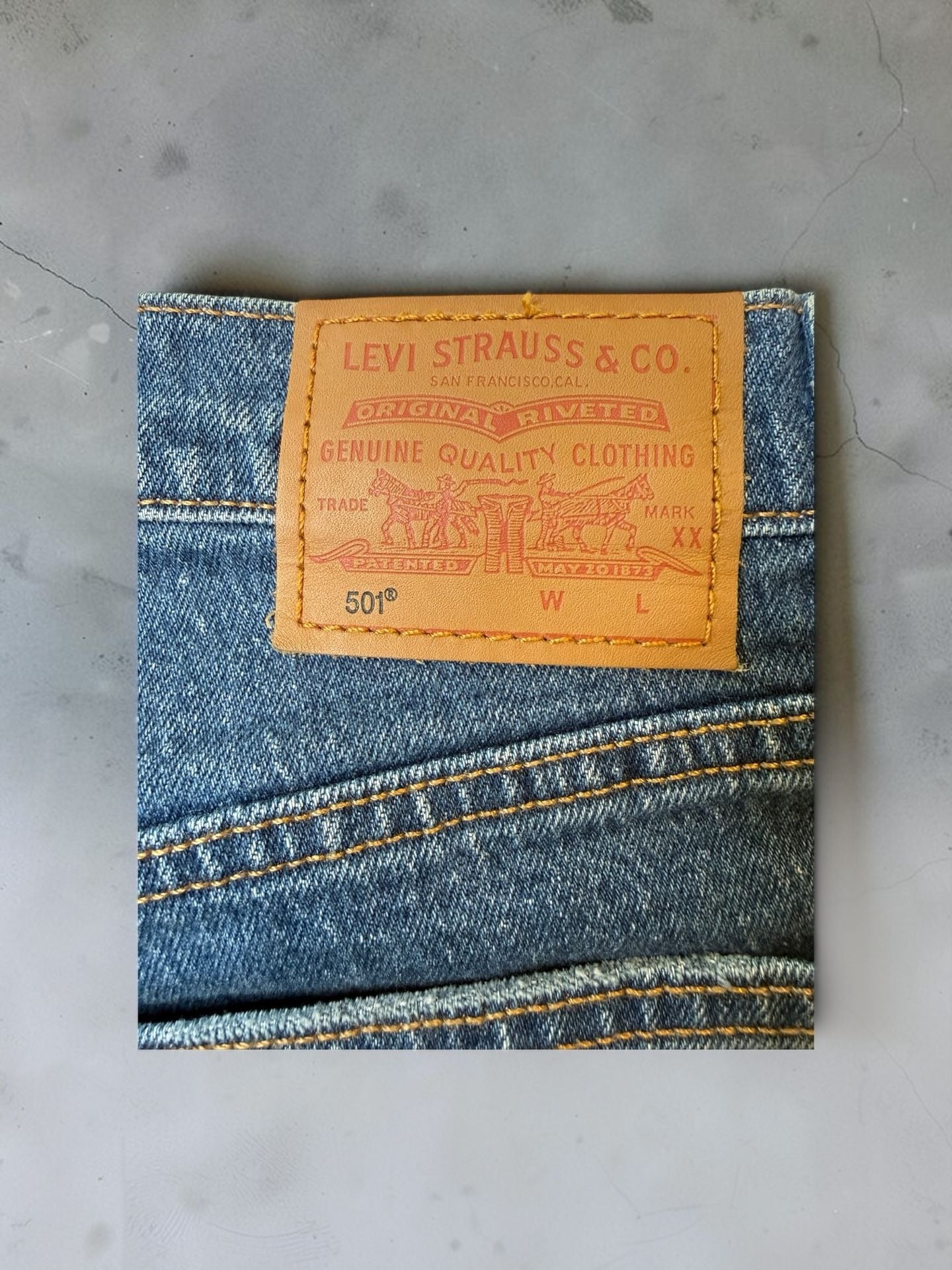 Levi's 501 Size 26 Cut Off Shorts Blue Denim 7