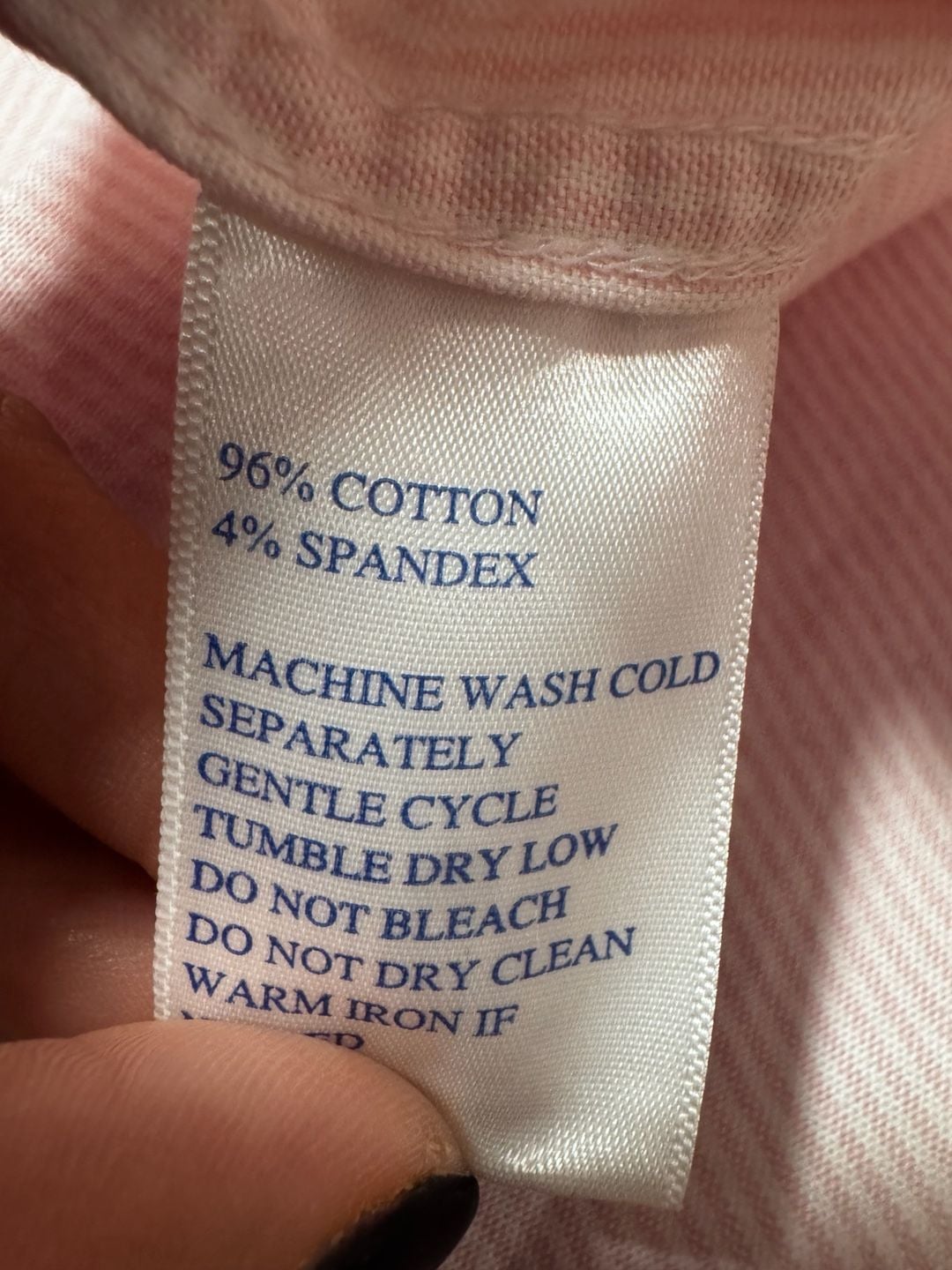 Southern Tide Women’s Half Button Popover Shirt Size L Pink Stripe 8