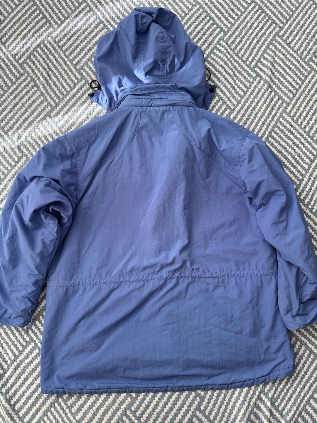 Eddie Bauer Fleece Lined Jacket Size XXL Blue Hooded Winter Coat 8