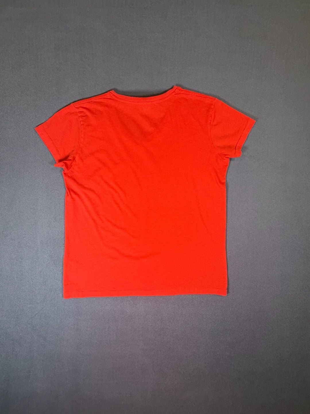 Ralph Lauren Sport V-Neck T-Shirt Size S Orange Cotton Logo Short Sleeve 7