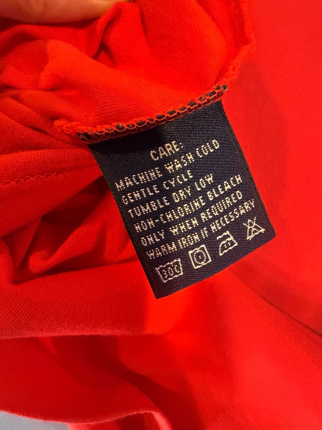 Ralph Lauren Sport V-Neck T-Shirt Size S Orange Cotton Logo Short Sleeve 8