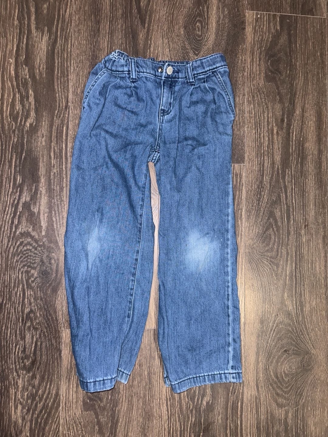 Cat & Jack Wide Leg Jeans Size 6/7 Blue Denim 2