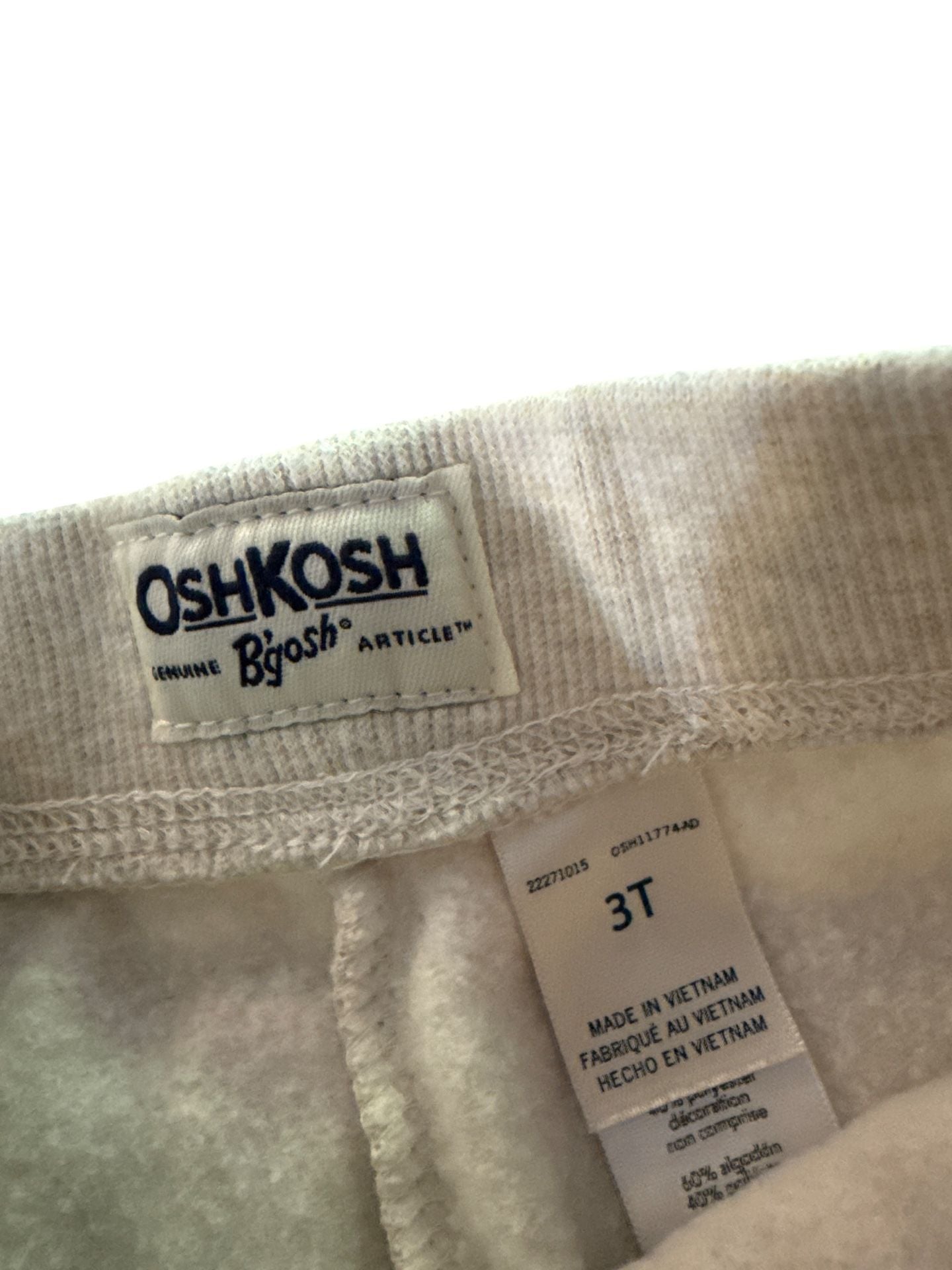 OshKosh B'gosh Jogger Pants Size 3T Pink Fleece Heart Detail 4