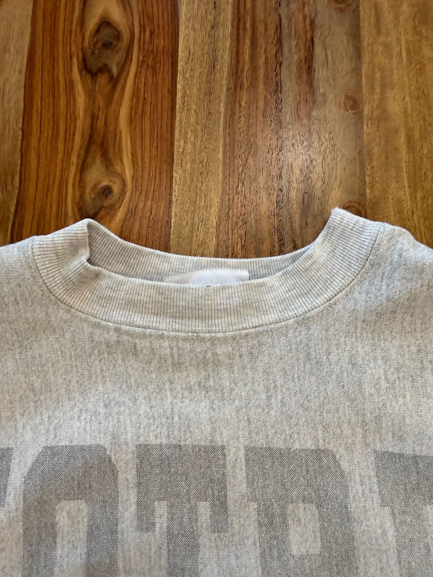 Vintage Notre Dame Sweatshirt Size Large Grey-Made in USA 5