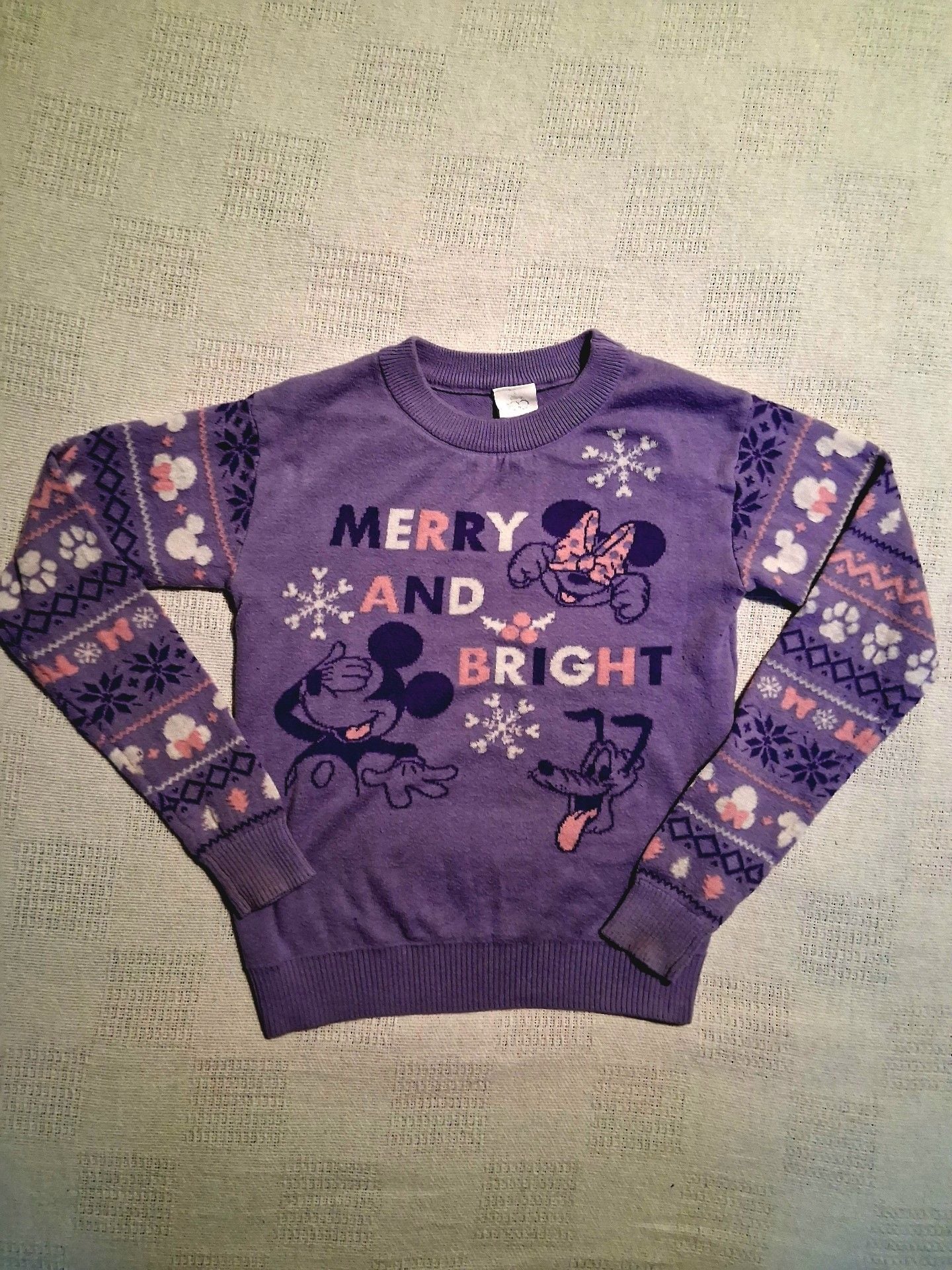 Disney Merry and Bright Sweater Purple 1