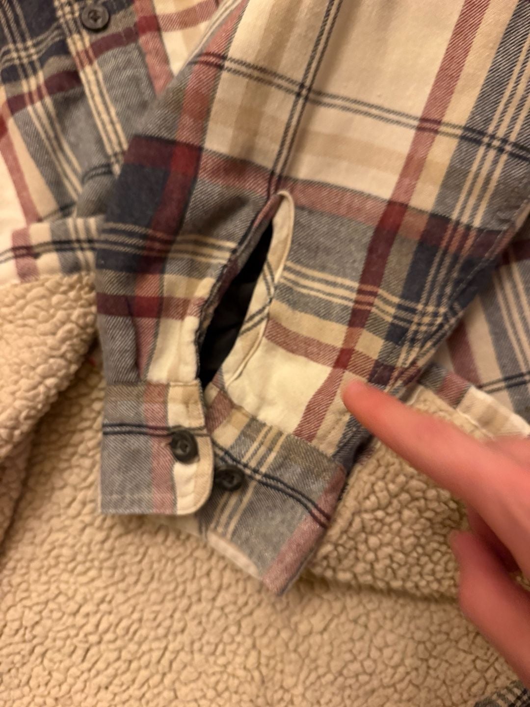 Wrangler Sherpa Lined Plaid Flannel Shirt Jacket Size XL 8