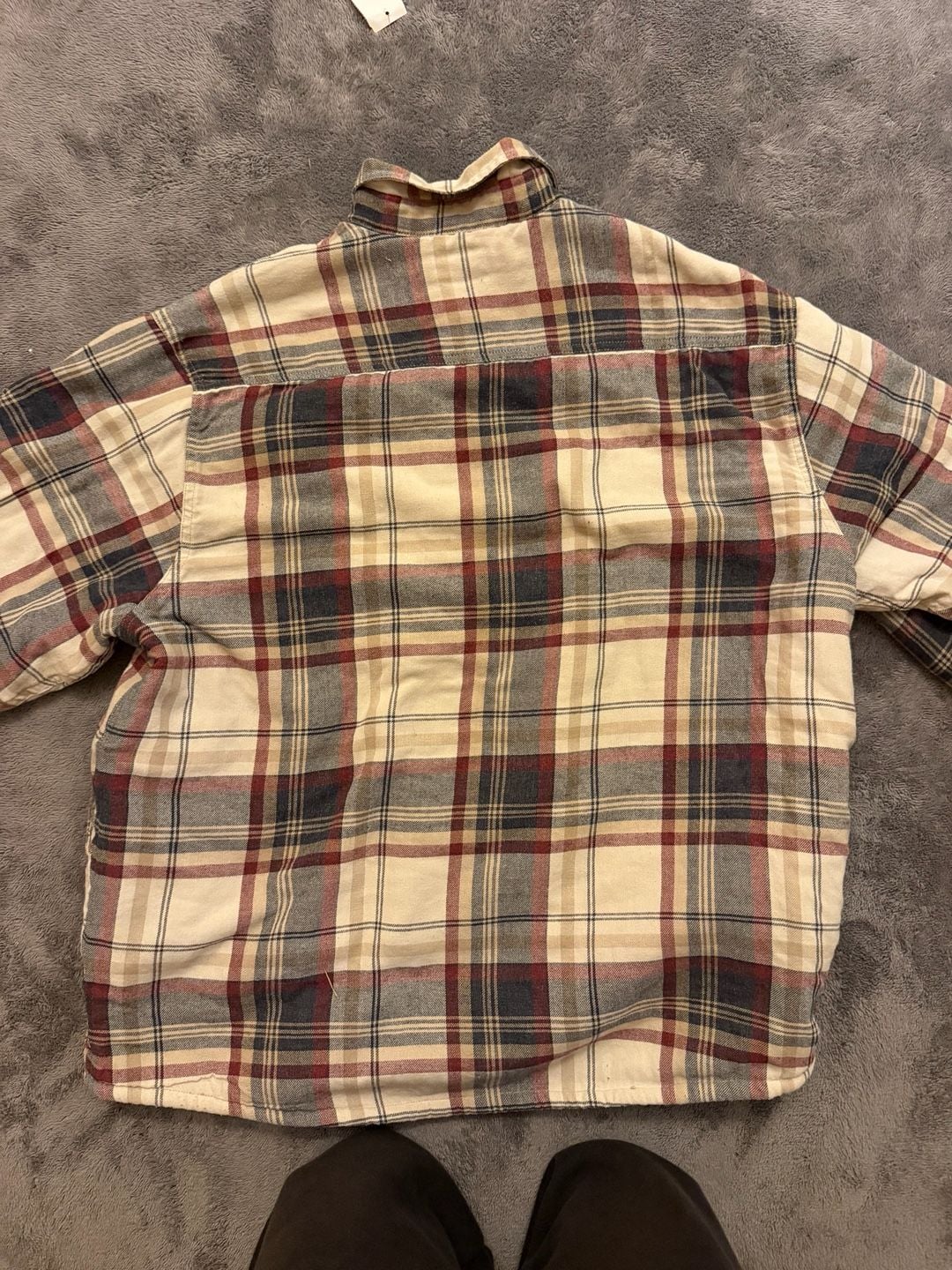 Wrangler Sherpa Lined Plaid Flannel Shirt Jacket Size XL 10