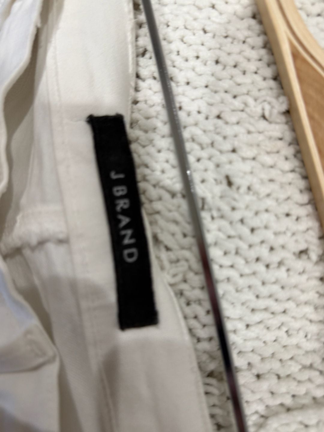 J Brand Skinny Jeans Size 28 White Grommet Detail 3