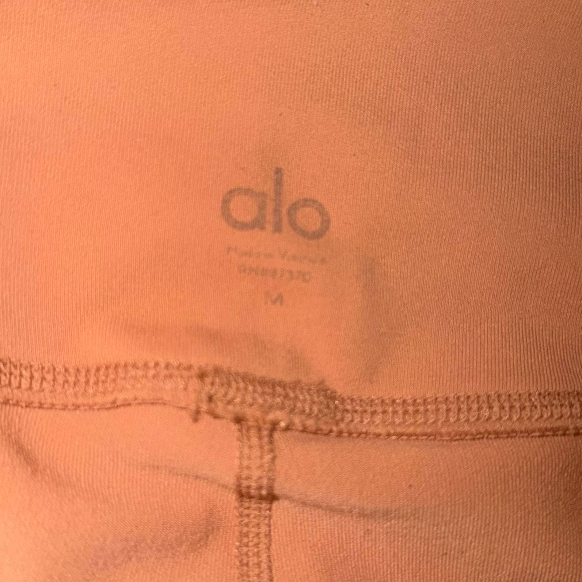 ALO Yoga High-Waist Moto Leggings Size M Brown Mesh Detail 5