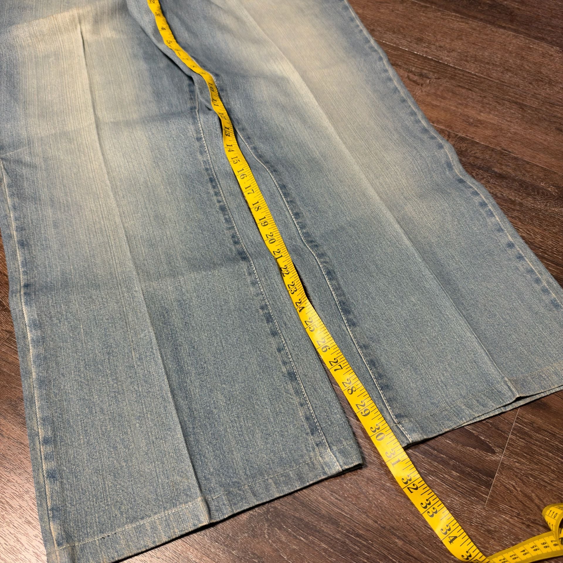 Bootcut Southpole Jeans Size 42 Light Wash Blue Denim Y2K Baggy Streetwear 8