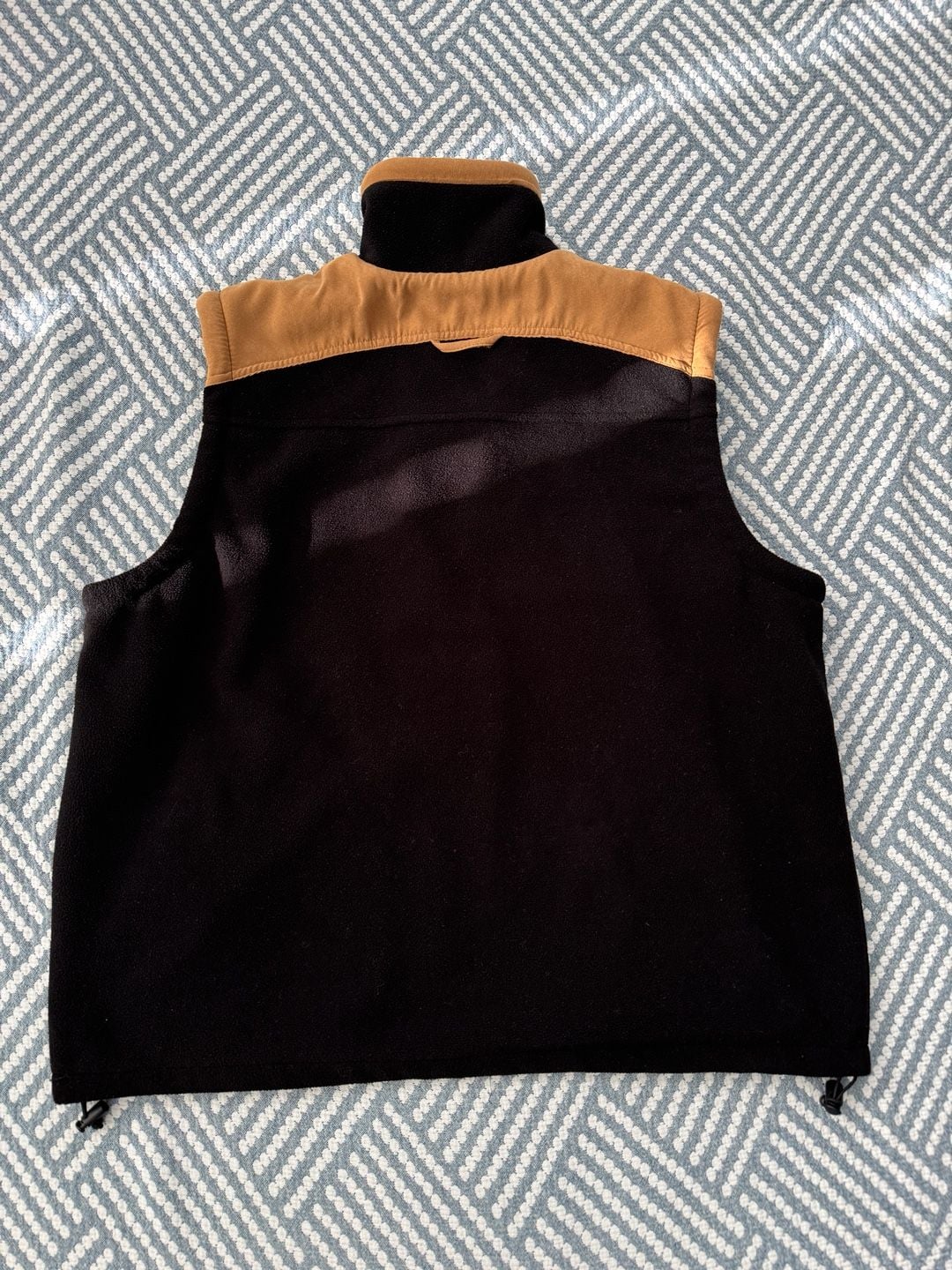 EXP Designs Fleece Vest Size L Smithers BC Black Tan 7