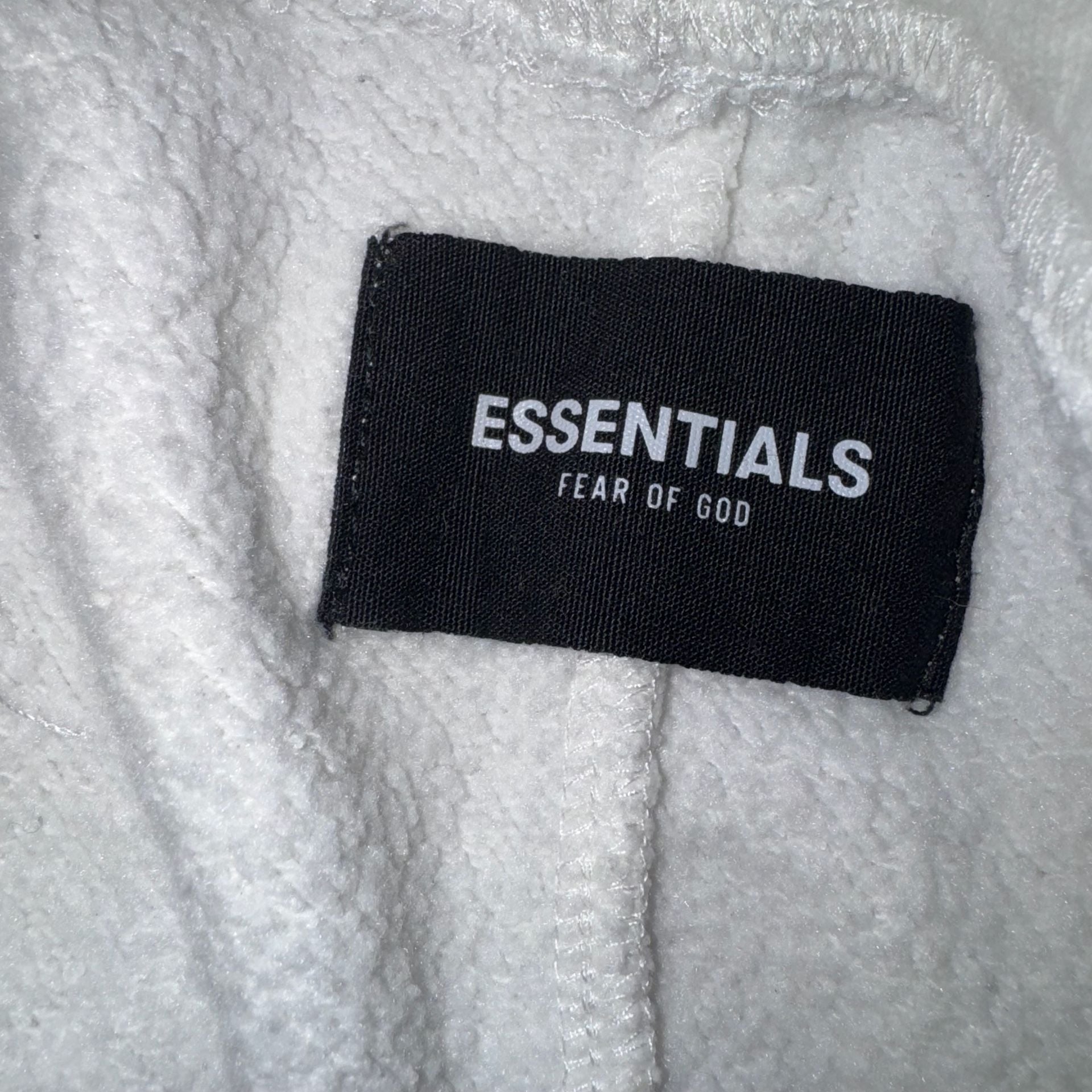 Fear Of God Essentials Fleece Sweat Shorts Size M White 5