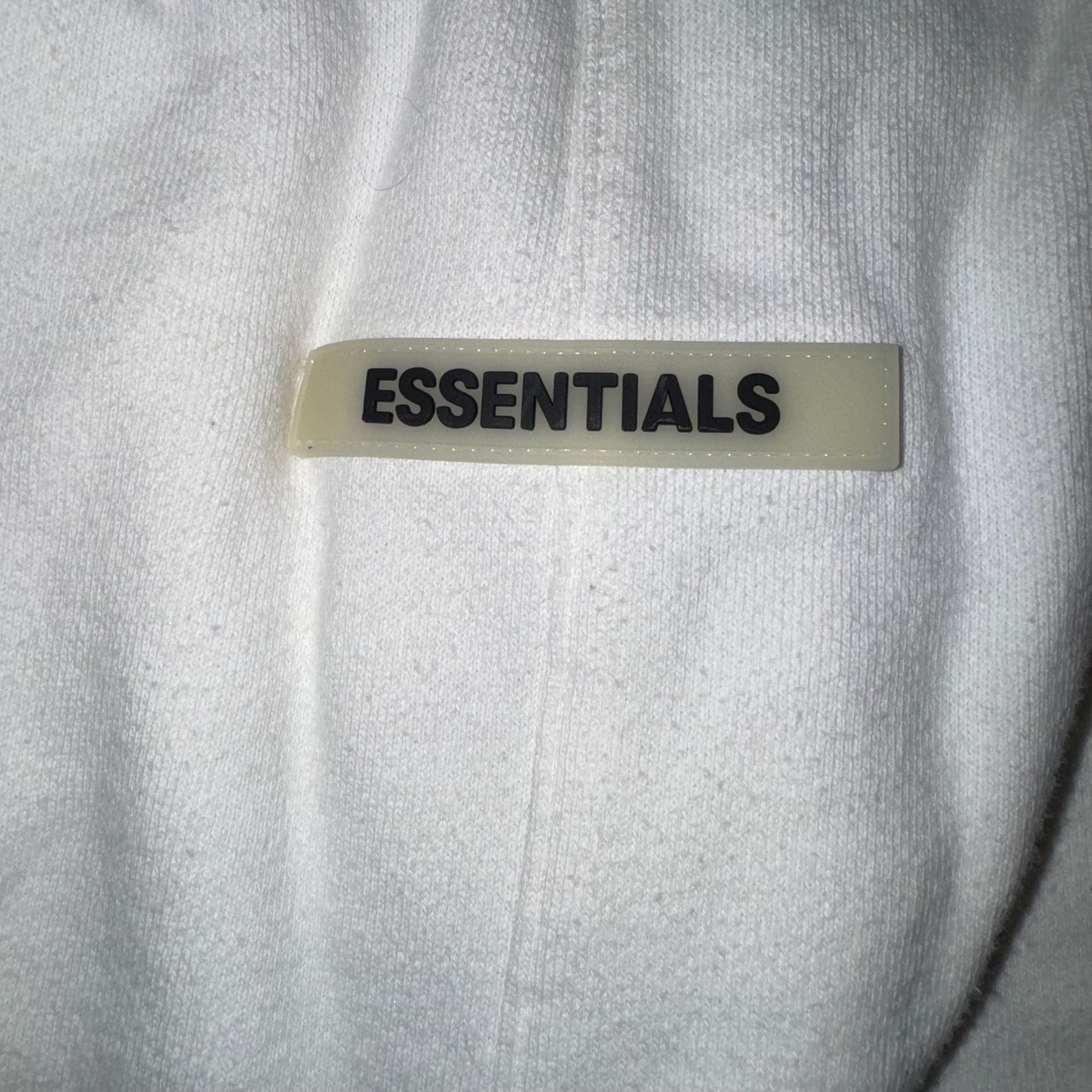 Fear Of God Essentials Fleece Sweat Shorts Size M White 7