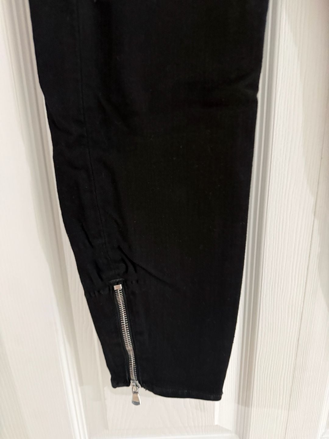 L'Agence Skinny Jeans Size 28 Black Ankle Zippers 5