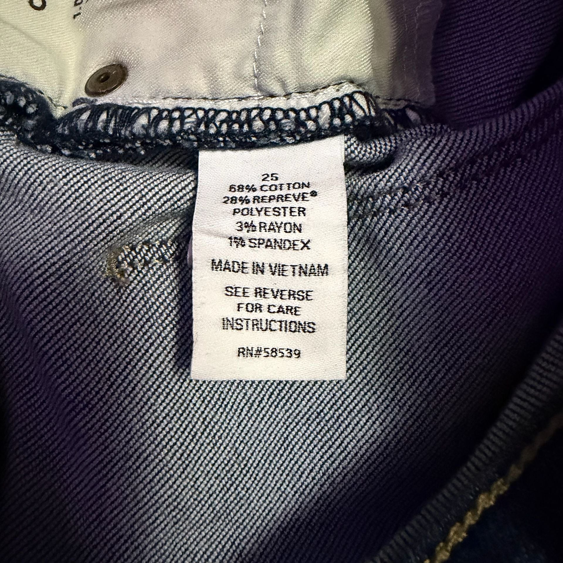 Evereve The Ever Straight Jeans Size 25 High Rise Dark Wash 5