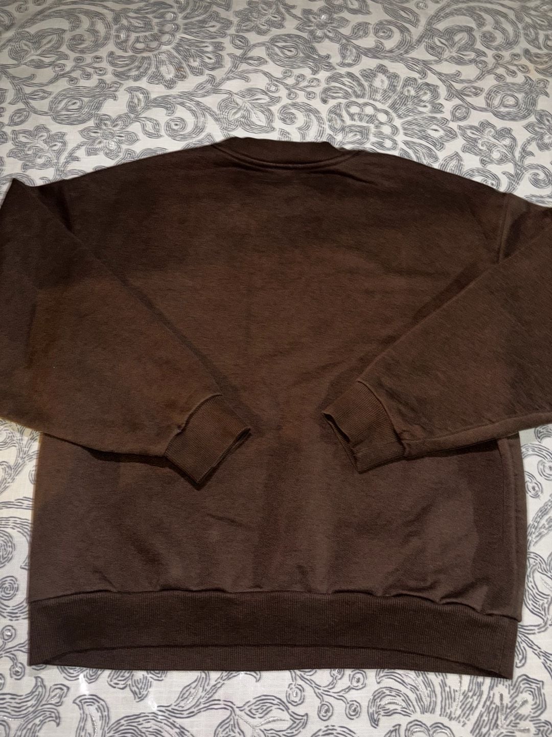 Alo Accolade Crewneck Sweatshirt Size S Espresso Brown 5