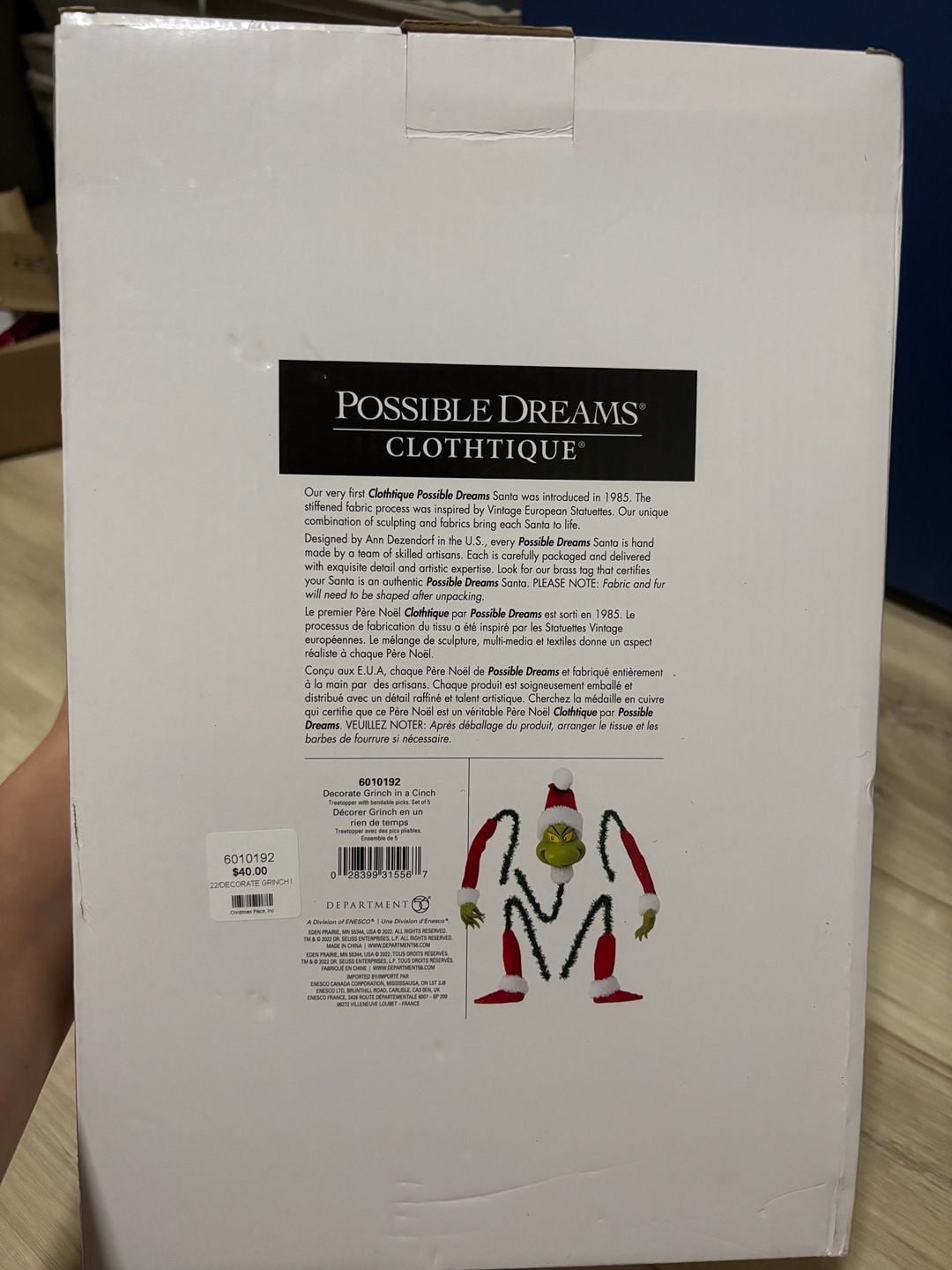 Possible Dreams Grinch In A Cinch Tree Topper 3