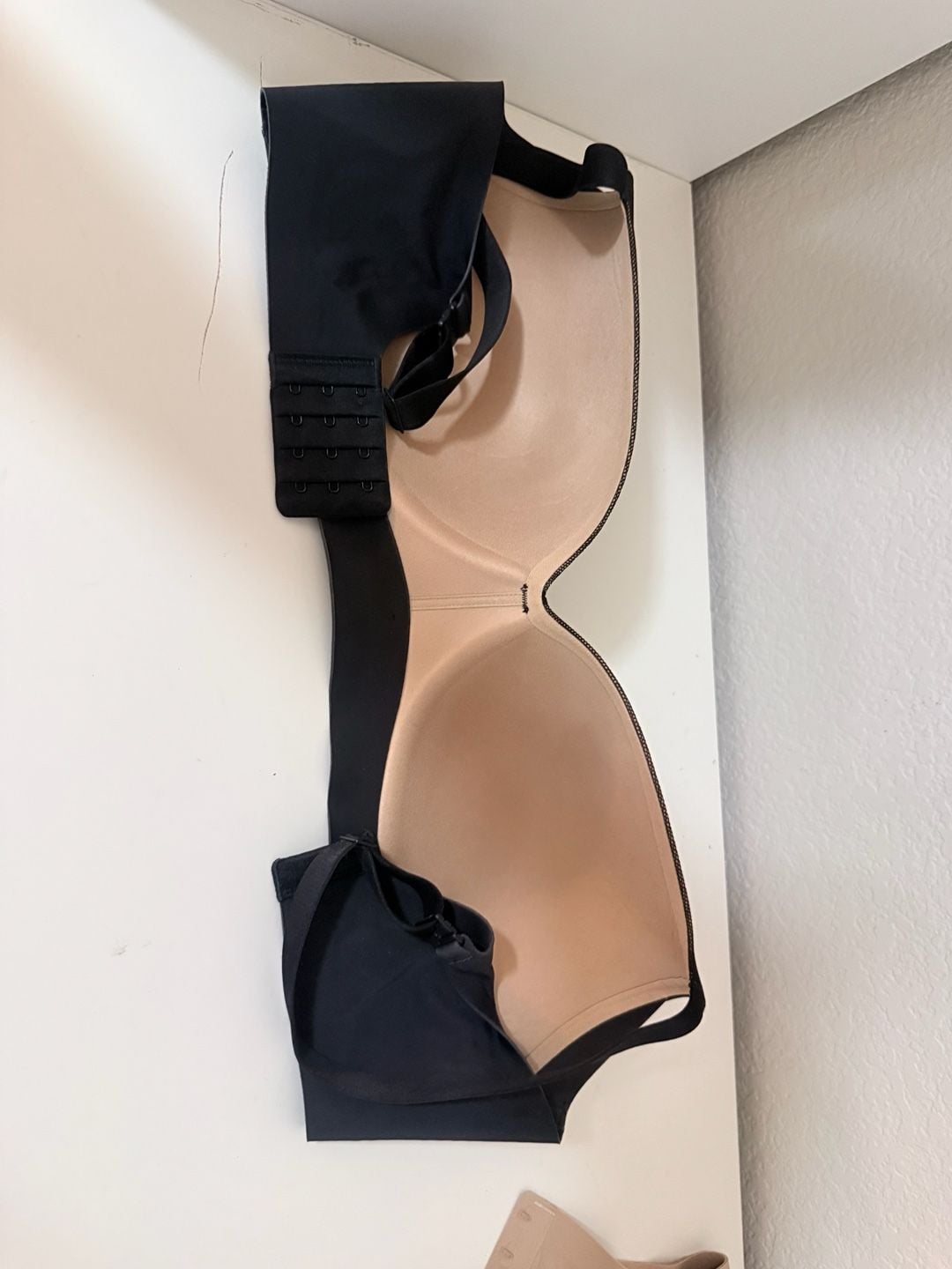 Honeylove Bra Size 36DD(E) Black Strapless Mesh Contour Support 4