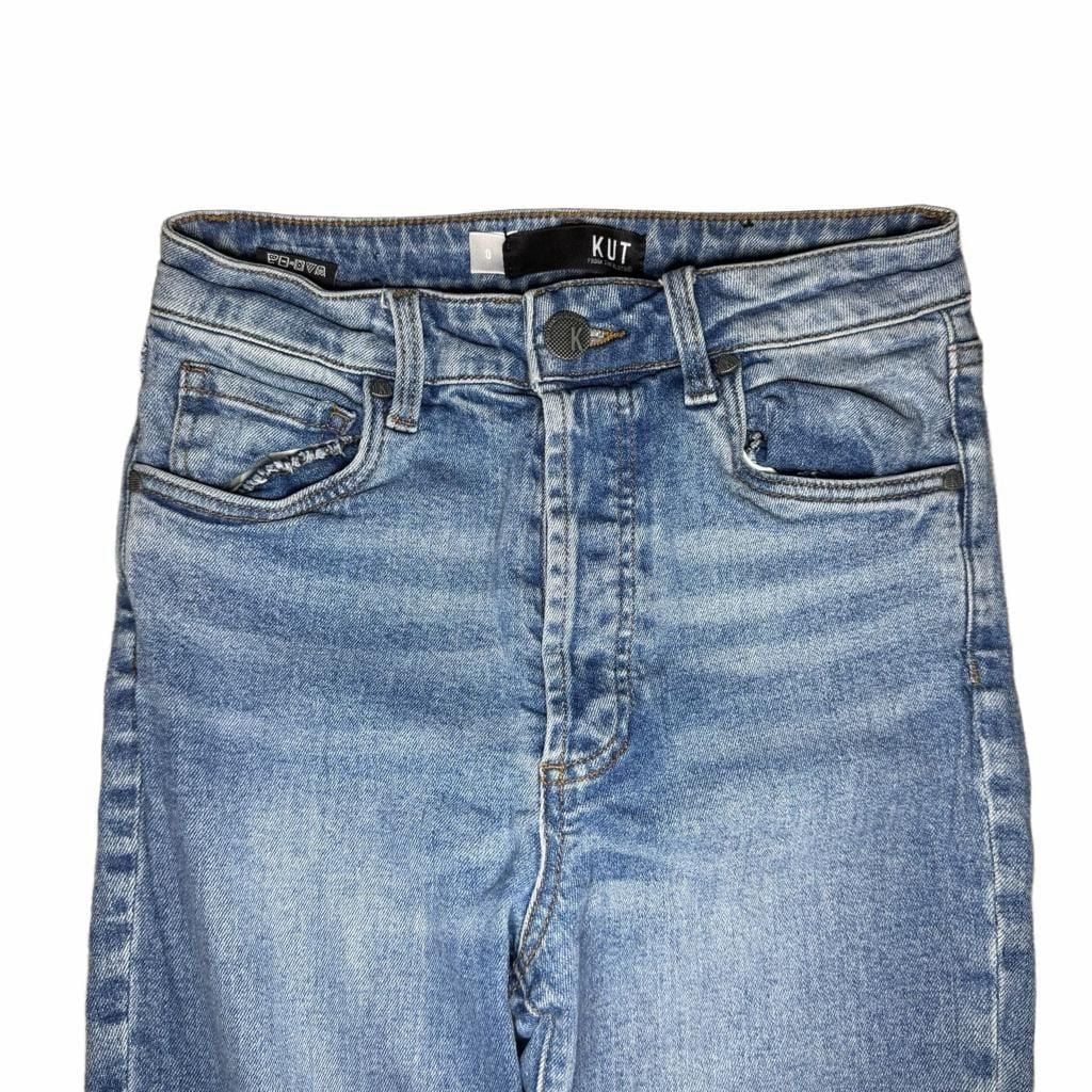 Kut From The Kloth Rosa Jeans Modern Wide Leg Jeans Blue Denim 4