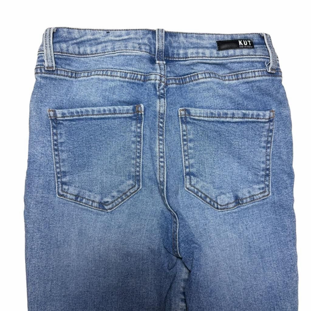 Kut From The Kloth Rosa Jeans Modern Wide Leg Jeans Blue Denim 6