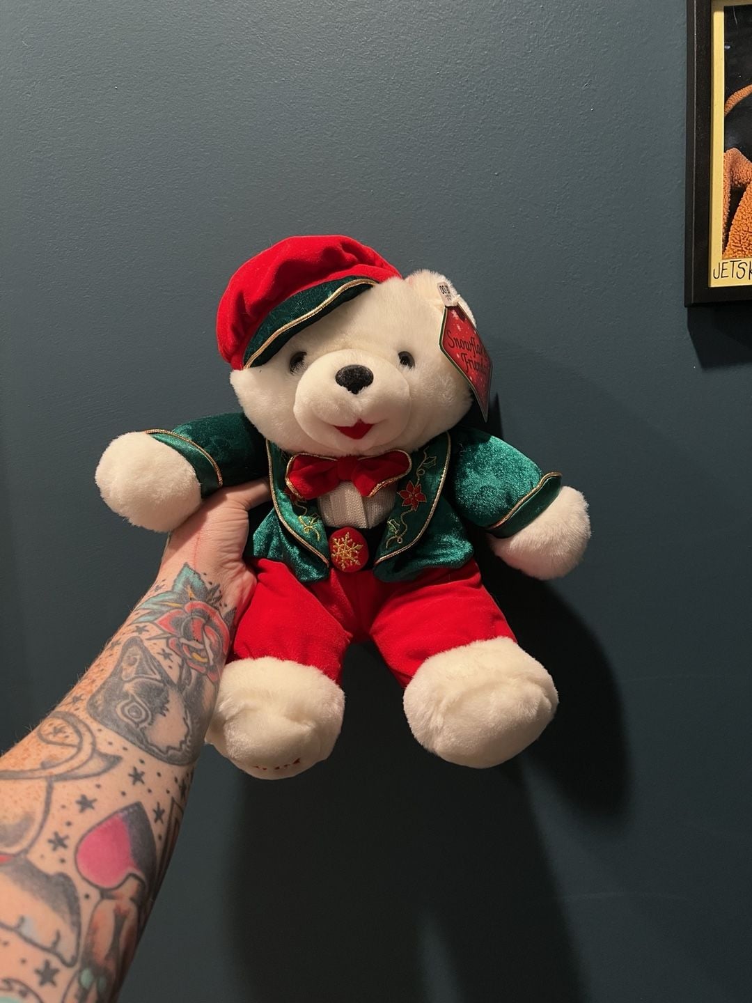 Dandee Snowflake Friends Christmas Holiday Plush Bear Toy New With Tags 1