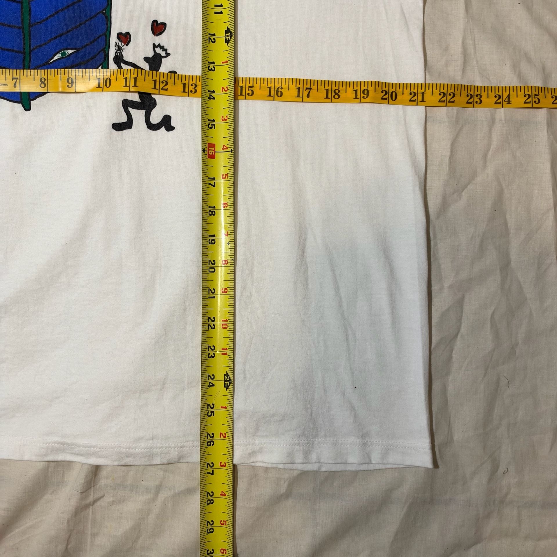 Jerzees Once Upon A Mattress Size L White T-Shirt 7