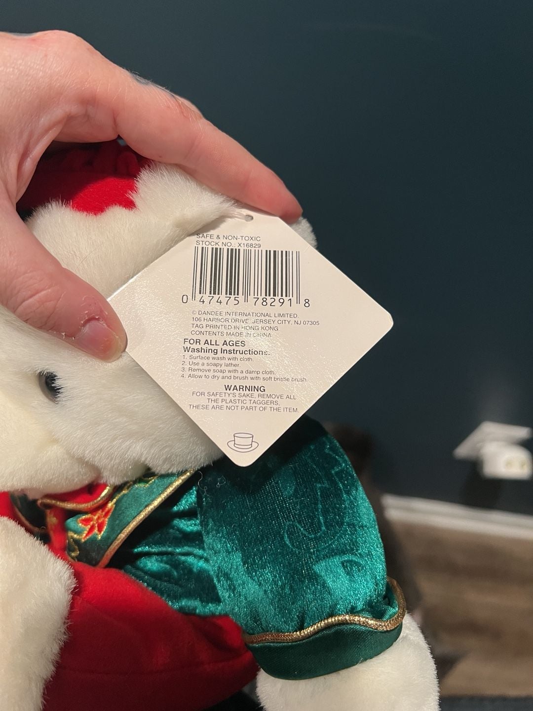 Dandee Snowflake Friends Christmas Holiday Plush Bear Toy New With Tags 2
