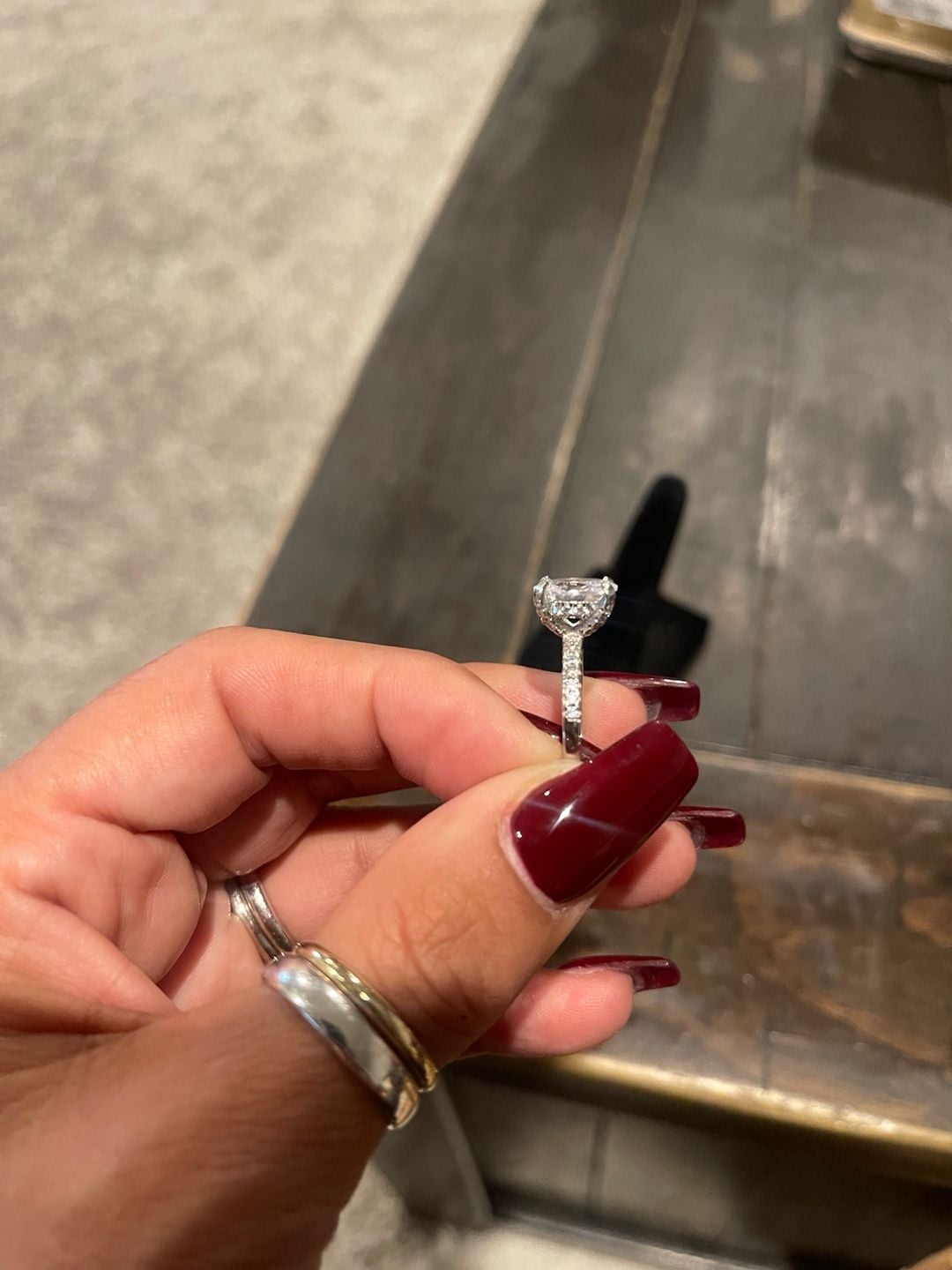 Unbranded Oval Solitaire Ring Silver S925 5