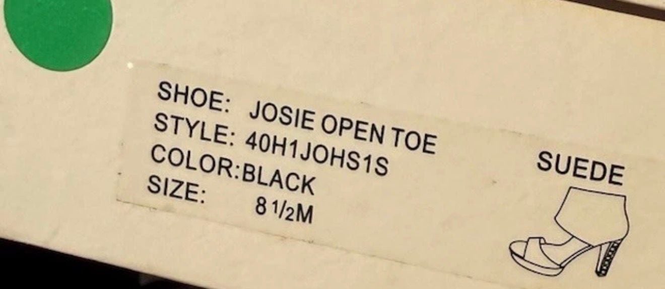 Michael Kors Josie Open Toe Size 8 1/2M Black Suede Heels 5