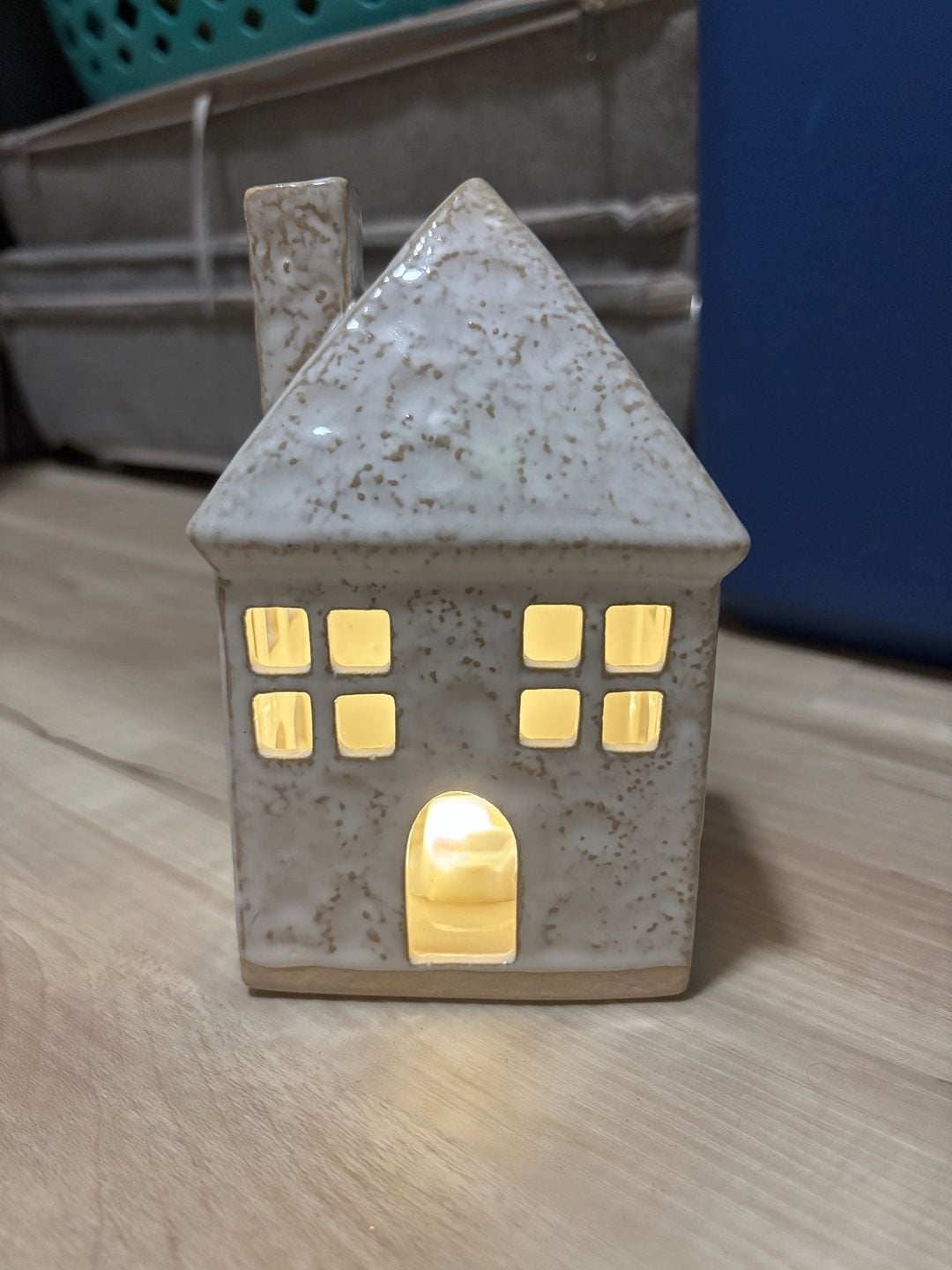 Target Wondershop Ceramic Village House Tea Light Holder 2