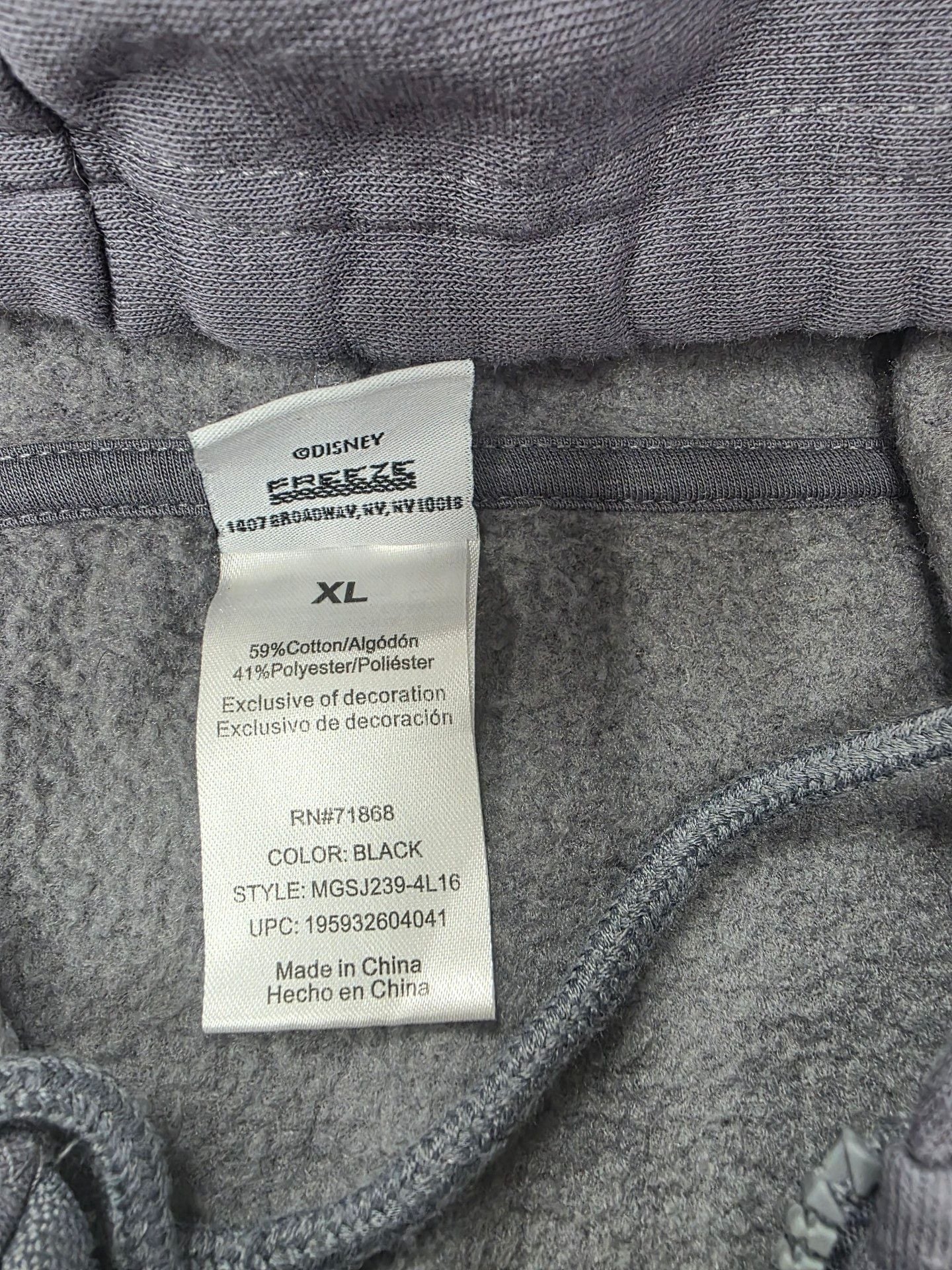 Disney The Nightmare Before Christmas Zip Hoodie Grey 6