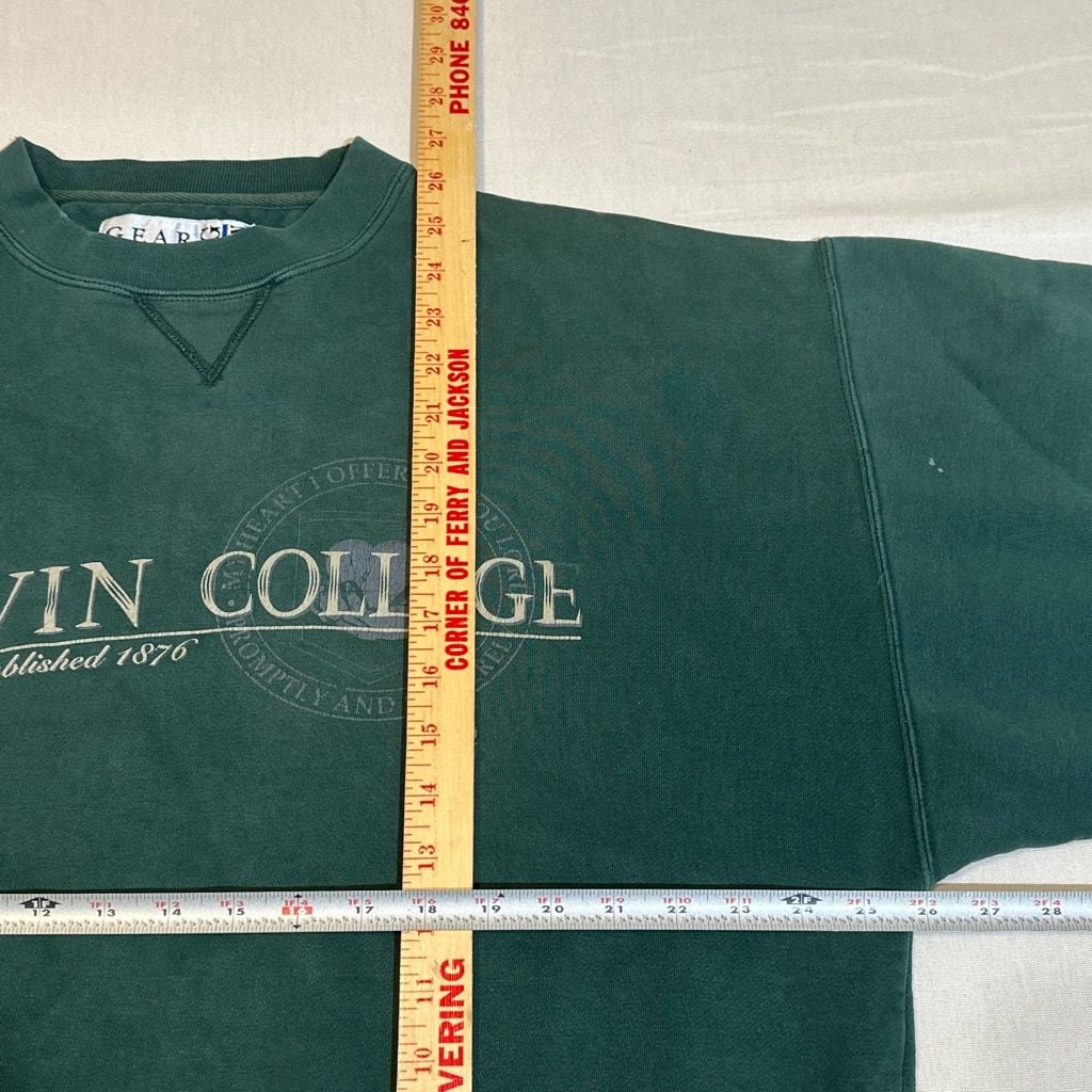 Vintage 1990s Calvin College Crewneck Sweatshirt Size XL 4