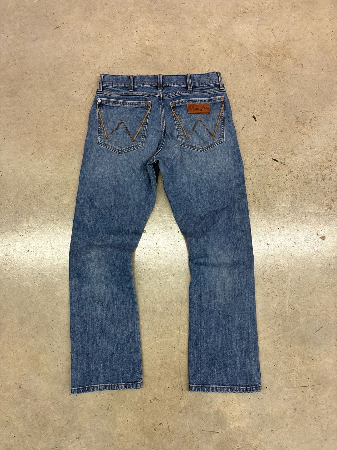 Wrangler Retro Slim Boot Jeans Size 30x30 Blue Denim 10