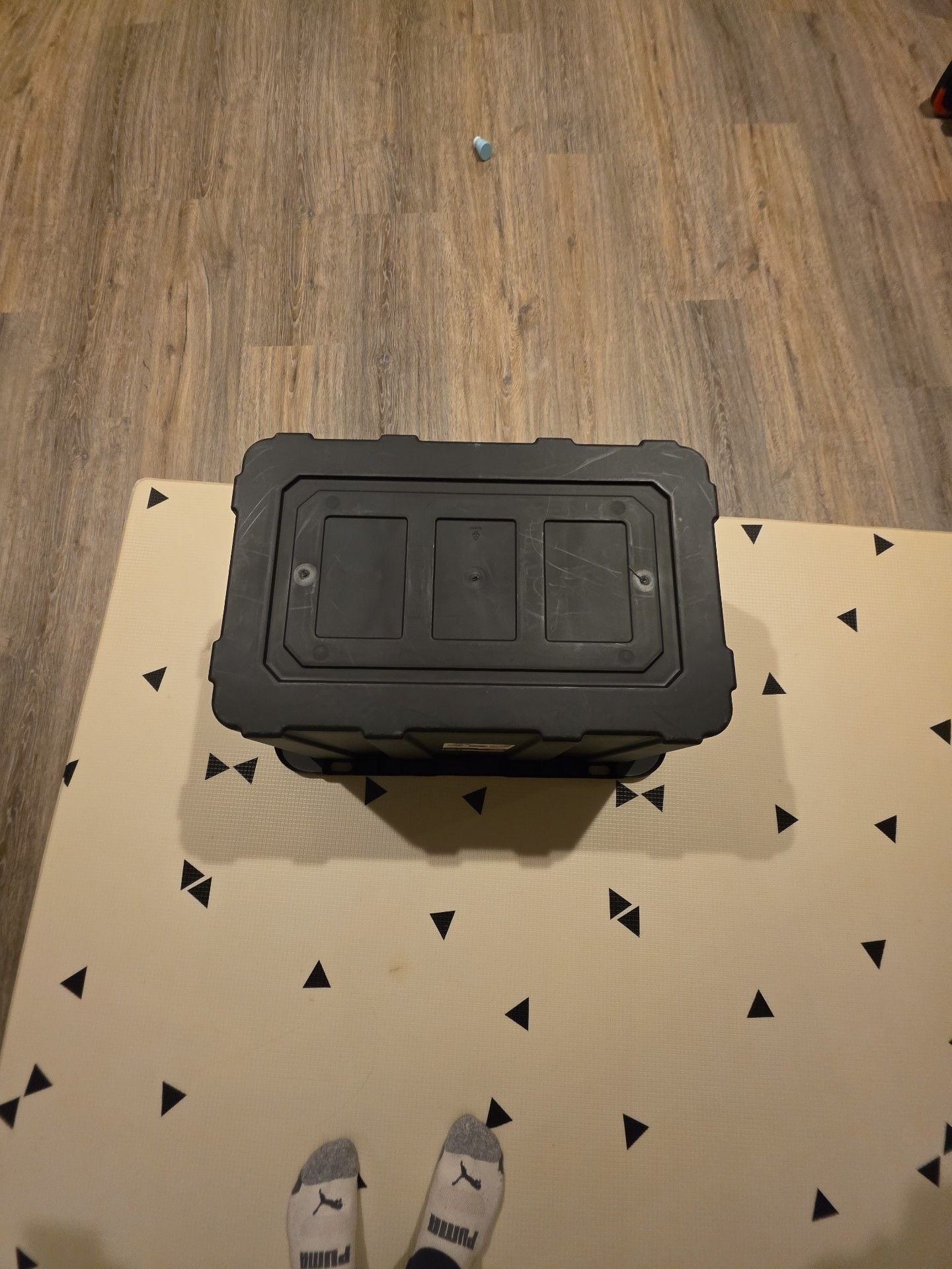 Sterilite Industrial Tote 27 Gal 27 Gallon Black Storage Bin 3