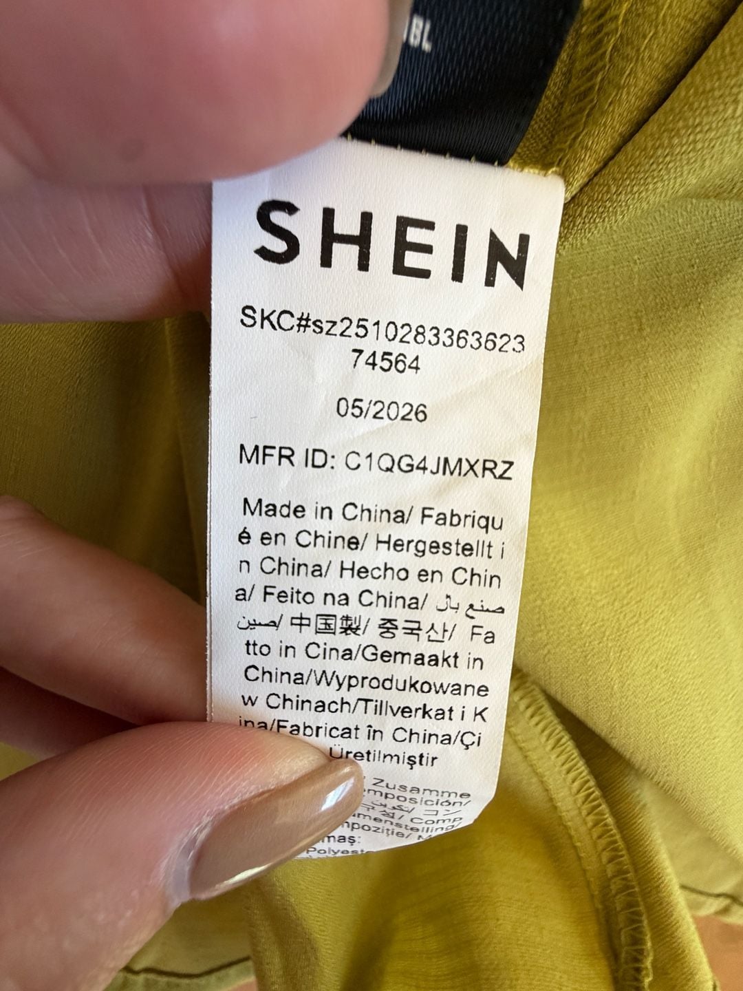 Shein Halter Maxi Dress Size L Olive Green V-Neck Backless 11