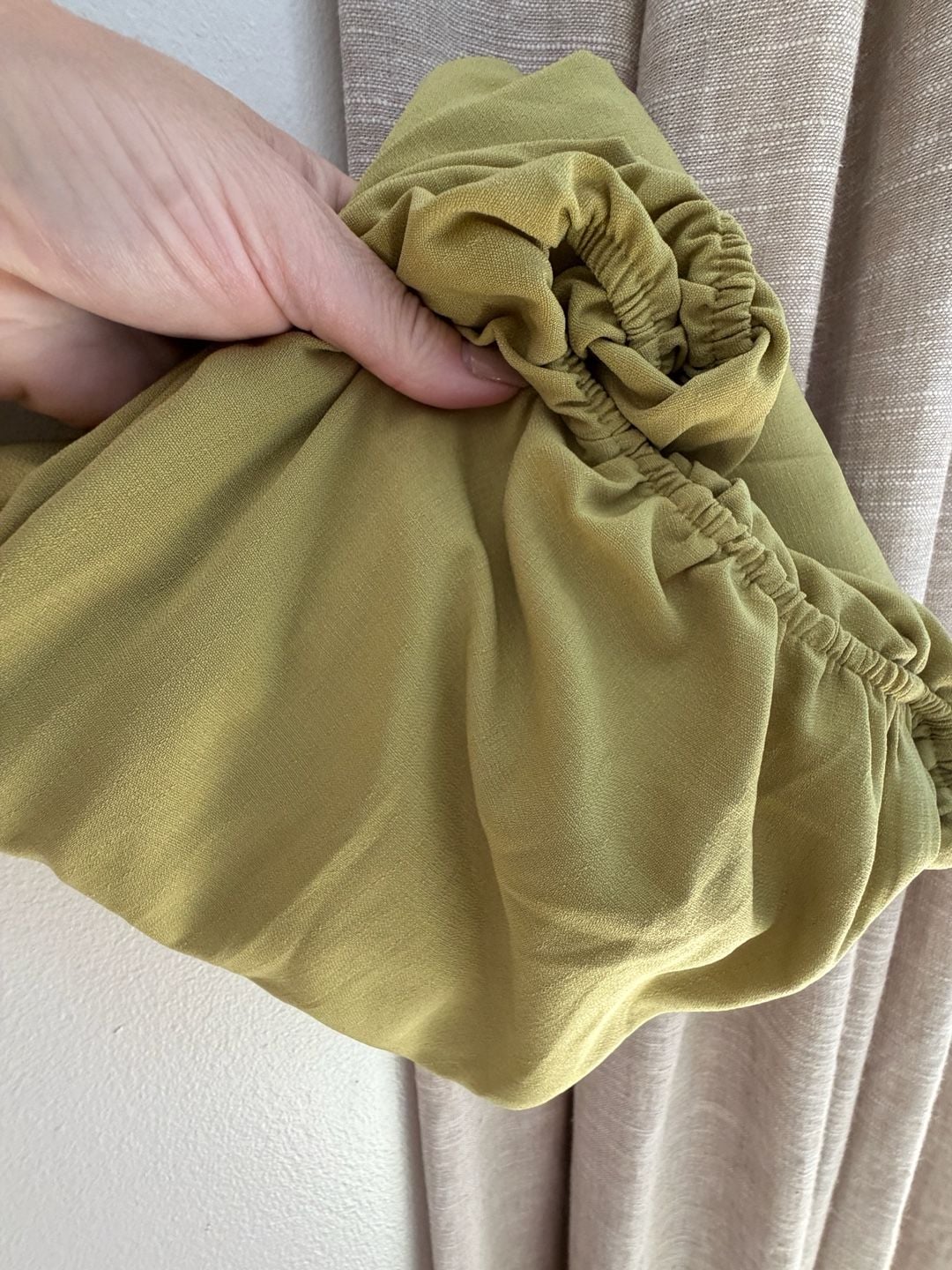 Shein Halter Maxi Dress Size L Olive Green V-Neck Backless 12