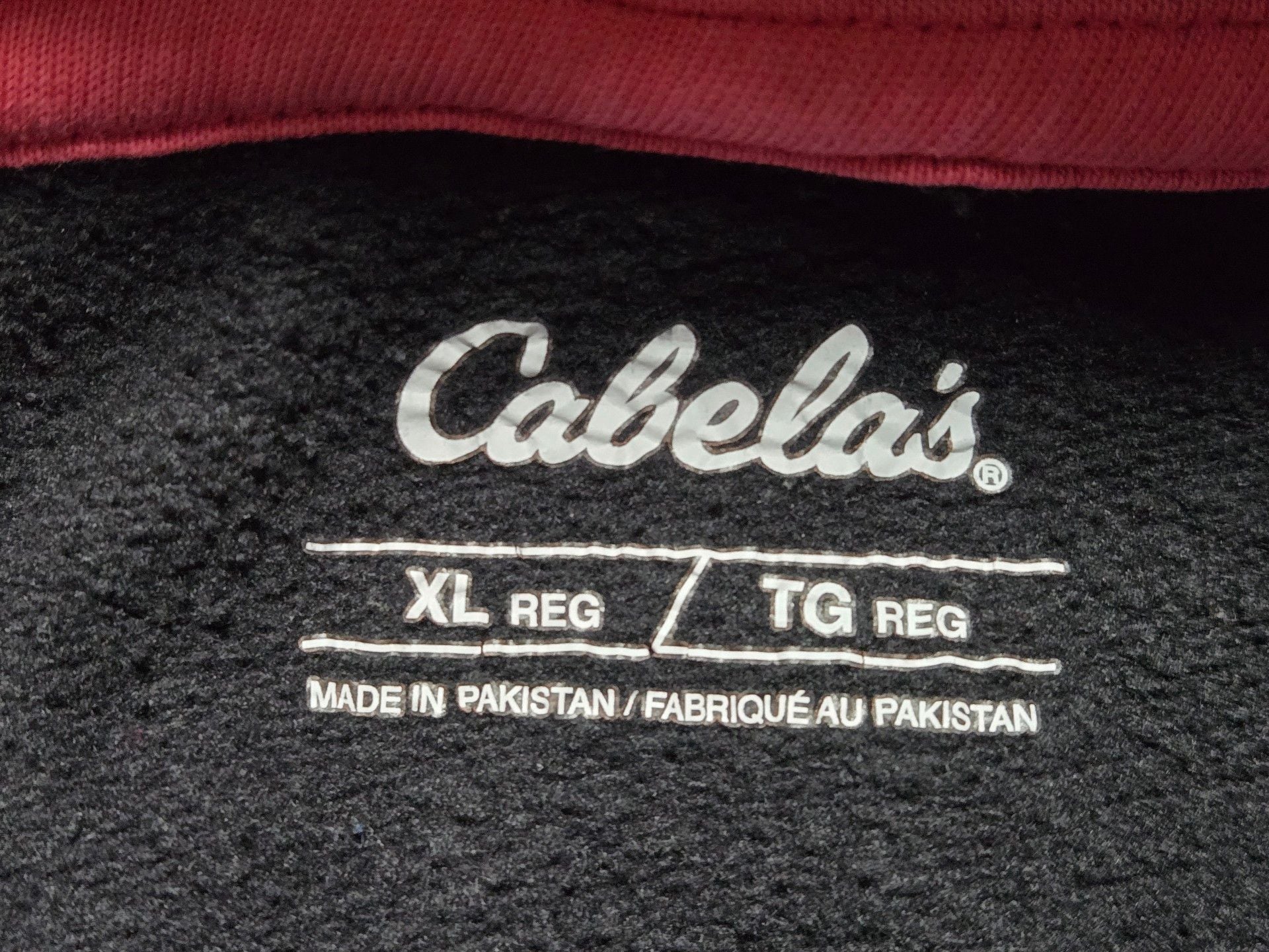 Cabela's Graphic Hoodie Size XL Reg Black Pink Pullover Sweatshirt 6