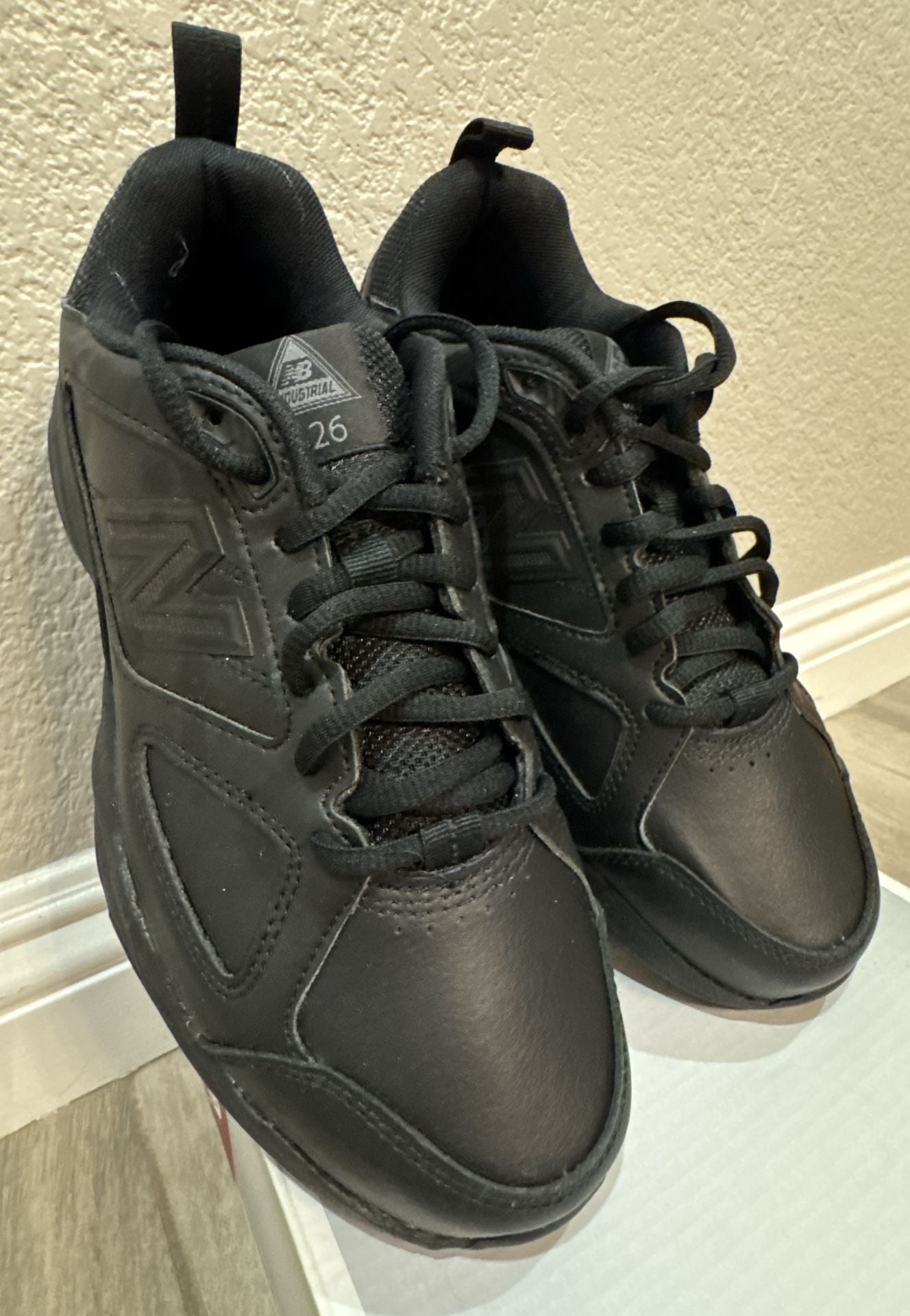 New Balance Industrial 626 Size 7 Wide Black Leather Slip Resistant Shoes 3
