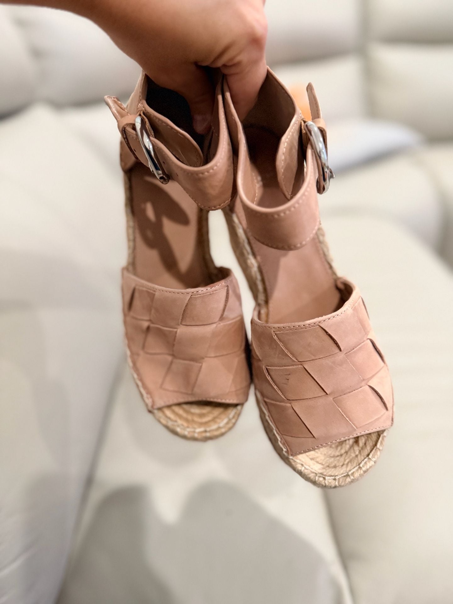 Marc Fisher Adalla Espadrille Size 7 Platform Wedge Sandal 3