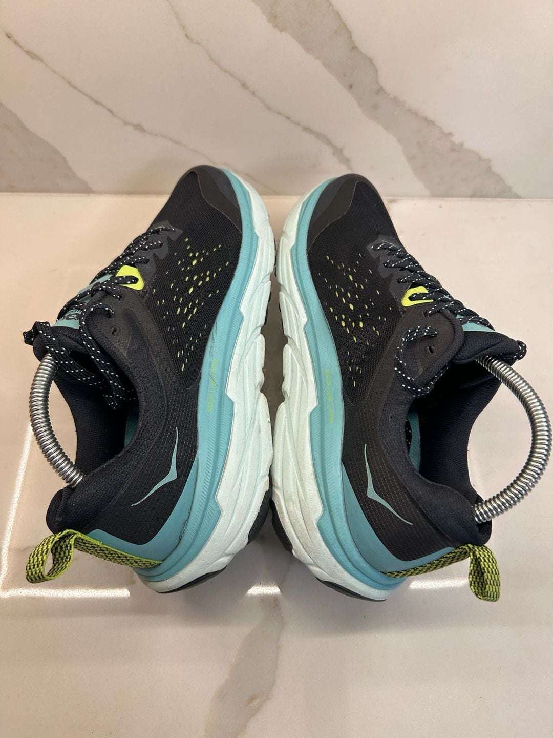 HOKA Challenger ATR 6 Black Blue Glass Trail Running Shoes (Size: 9.5) 4